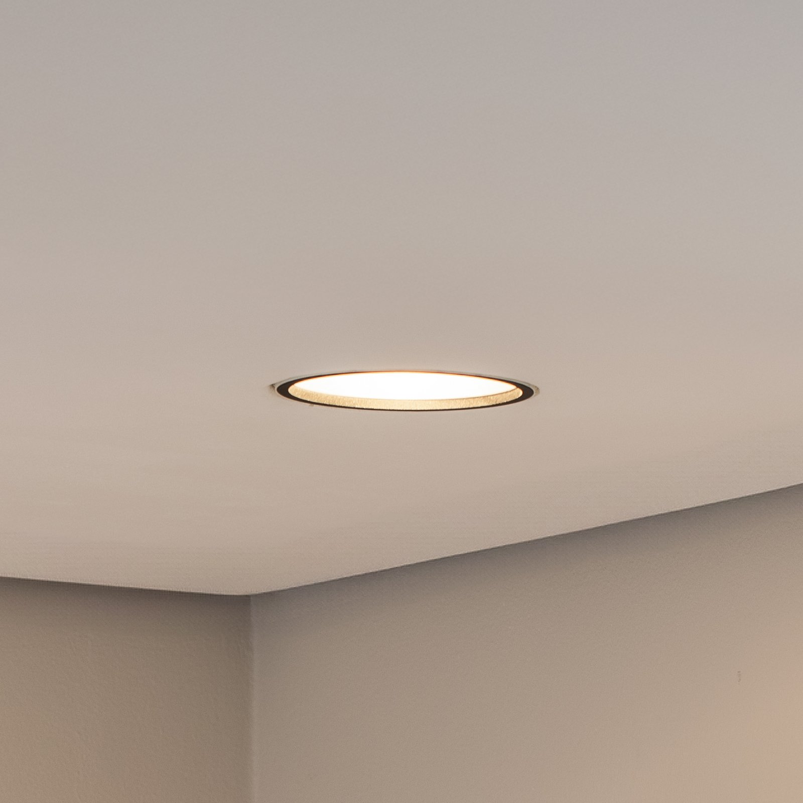 BEGA LED recessed ceiling spot Studio Line, black/aluminium, cast aluminium