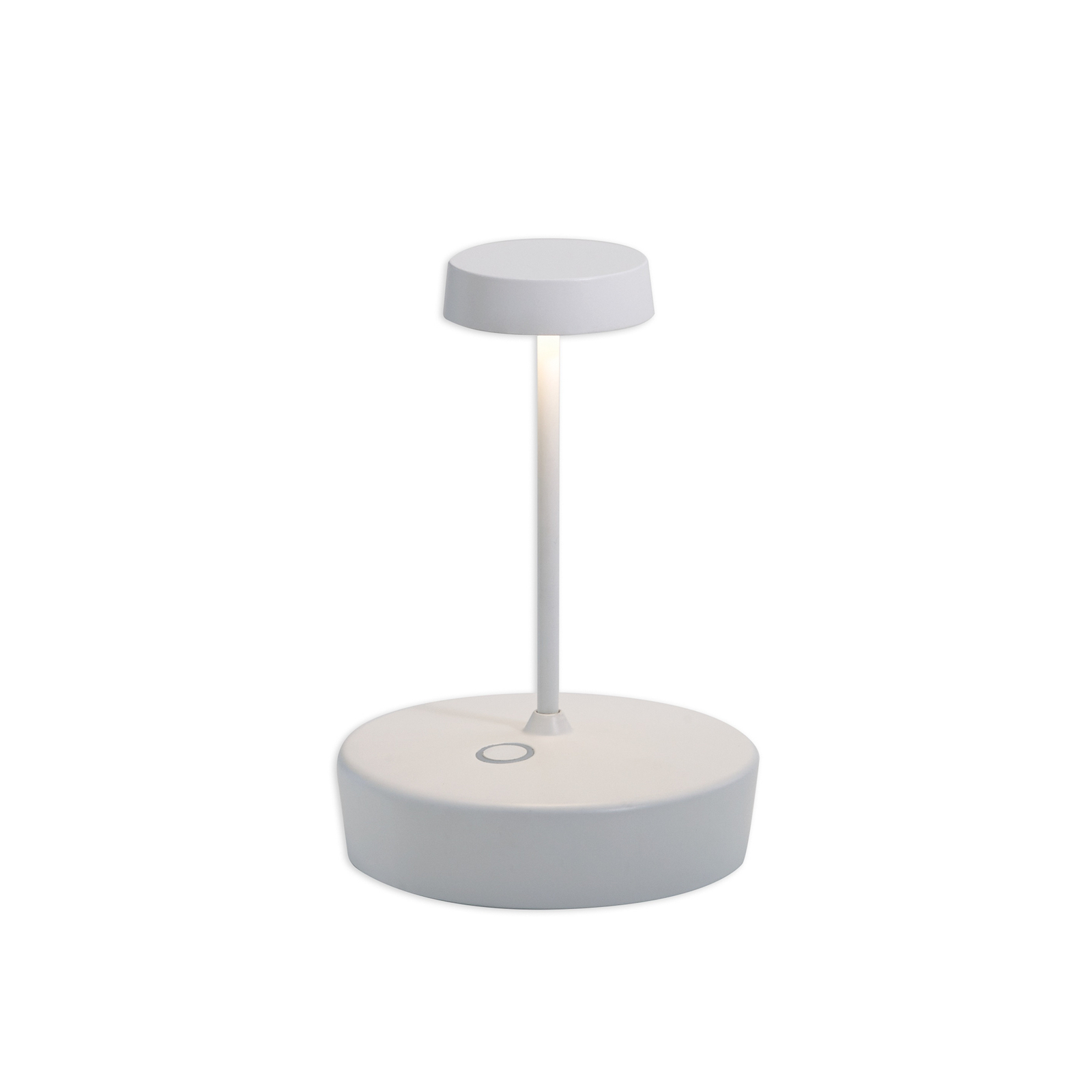 Zafferano Swap mini battery table lamp, IP65 white