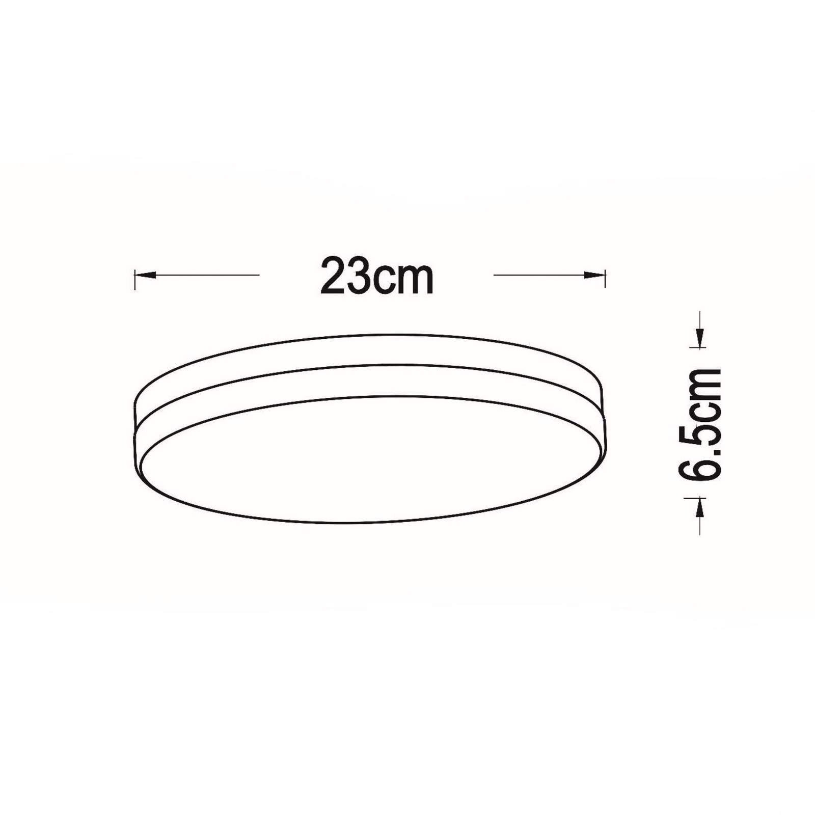  Lucide Led-bad-deckenlampe Biskit, Weiß, ø 23 Cm, Kunststoff 