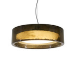 Candeeiro suspenso LED MARSET Ringo, Ø 90 cm, cinzento escuro fumado