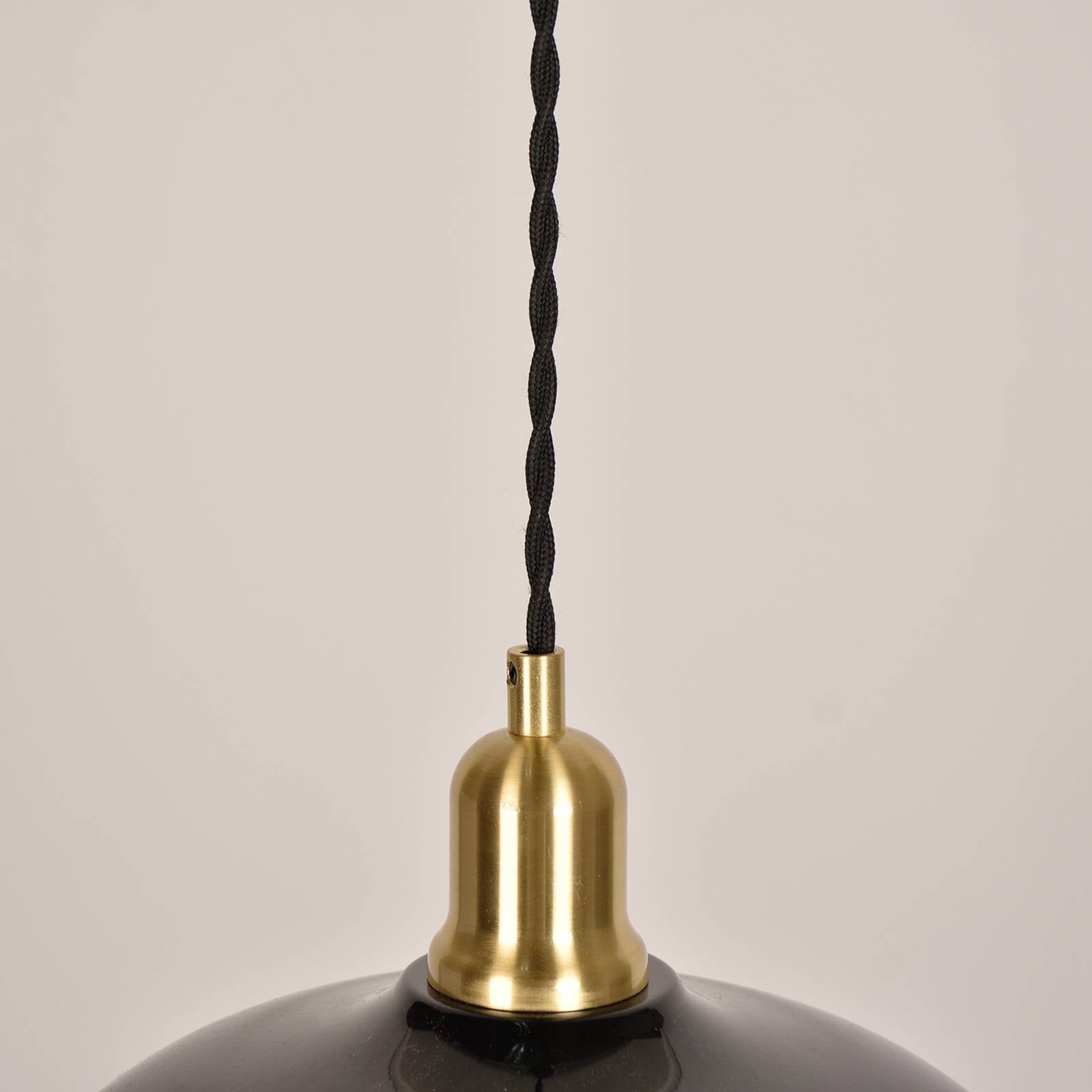Żyrandol Paulette, czarna, Ø 22 cm, metal