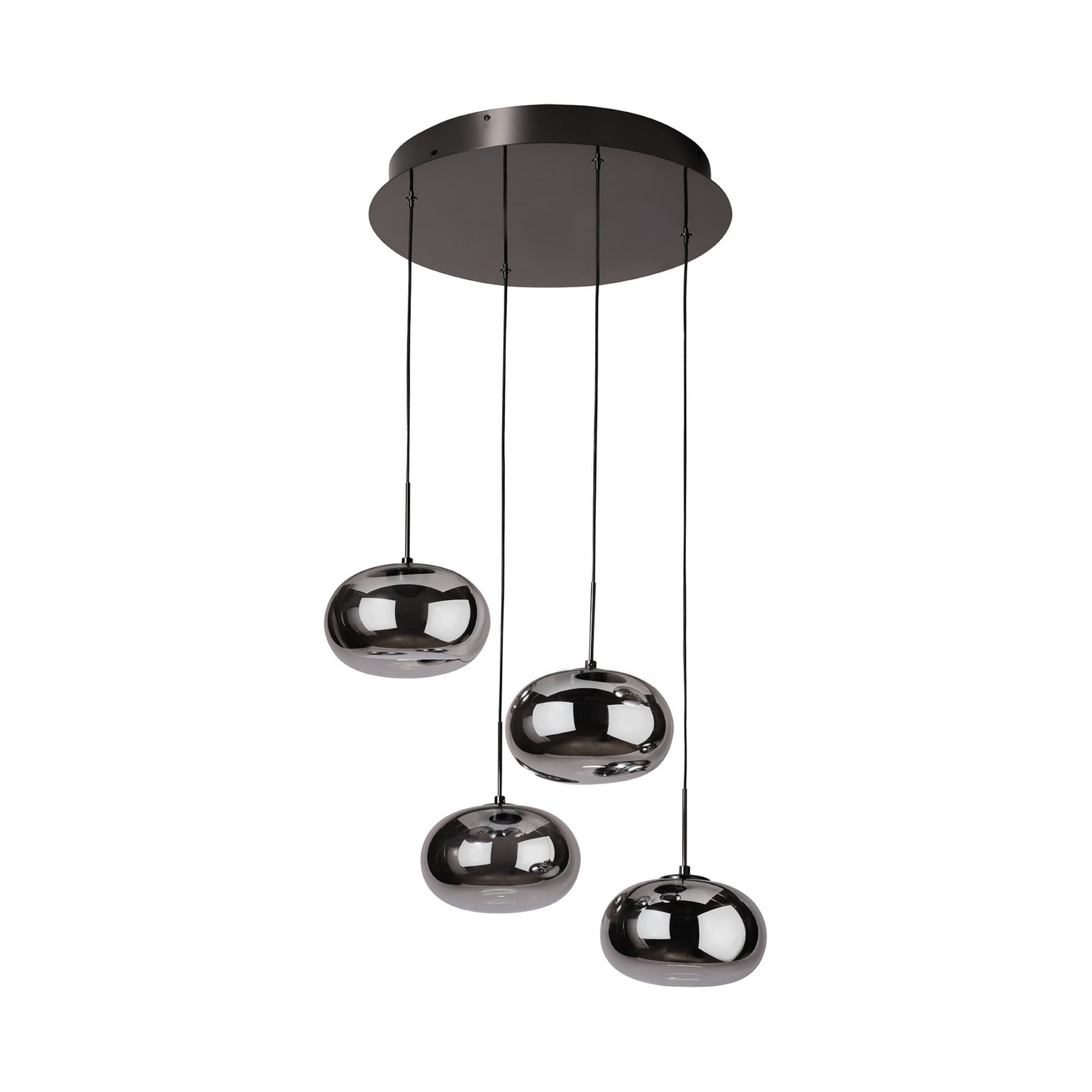 OSRAM LED-hengelampe Decor Satellite, grå, Ø 56 cm, 4 lyskilder, CCT OSRAM LED-hengelampe Decor Satellite, grå, Ø 56 cm, 4 lyskilder, CCT