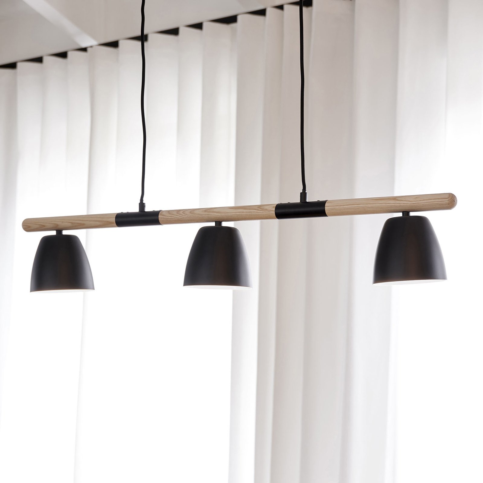 Theo 3 Lámpara Colgante Black - Nordlux