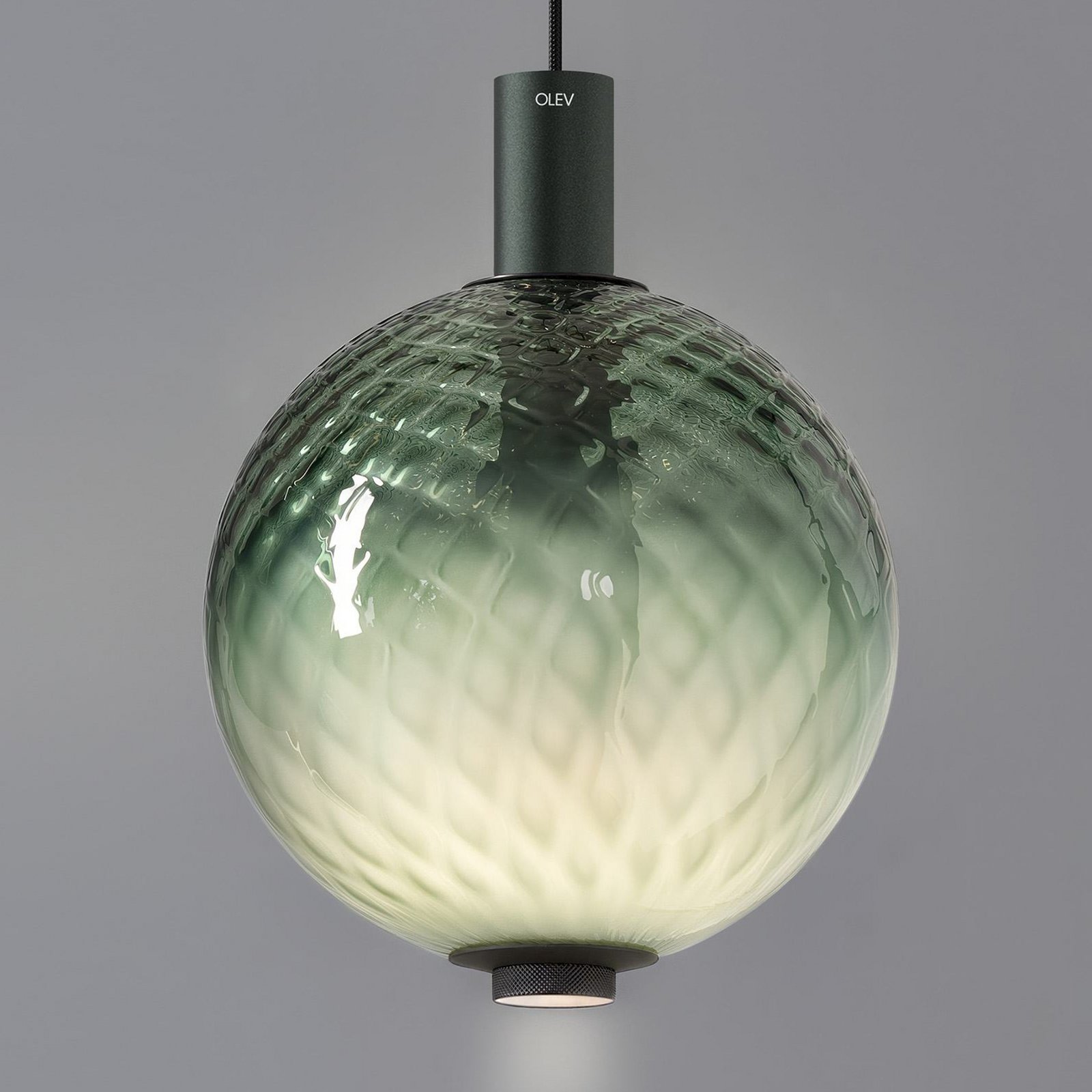 OLEV LED-Pendel BEAM STICK NUANCE BALLOTON, grün Ø 20 cm 927