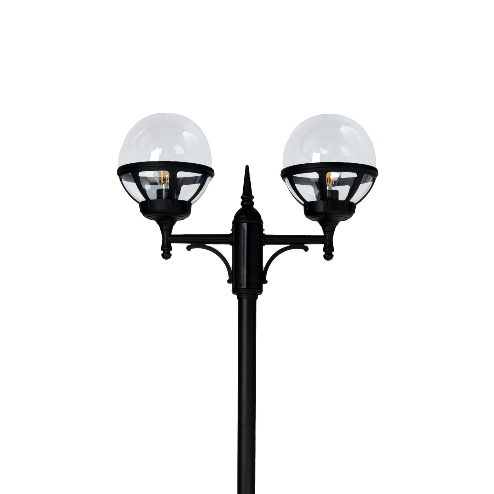 Bologna 2 Outdoor Park Lamp for Concrete Anchor Clear/Black - Norlys
