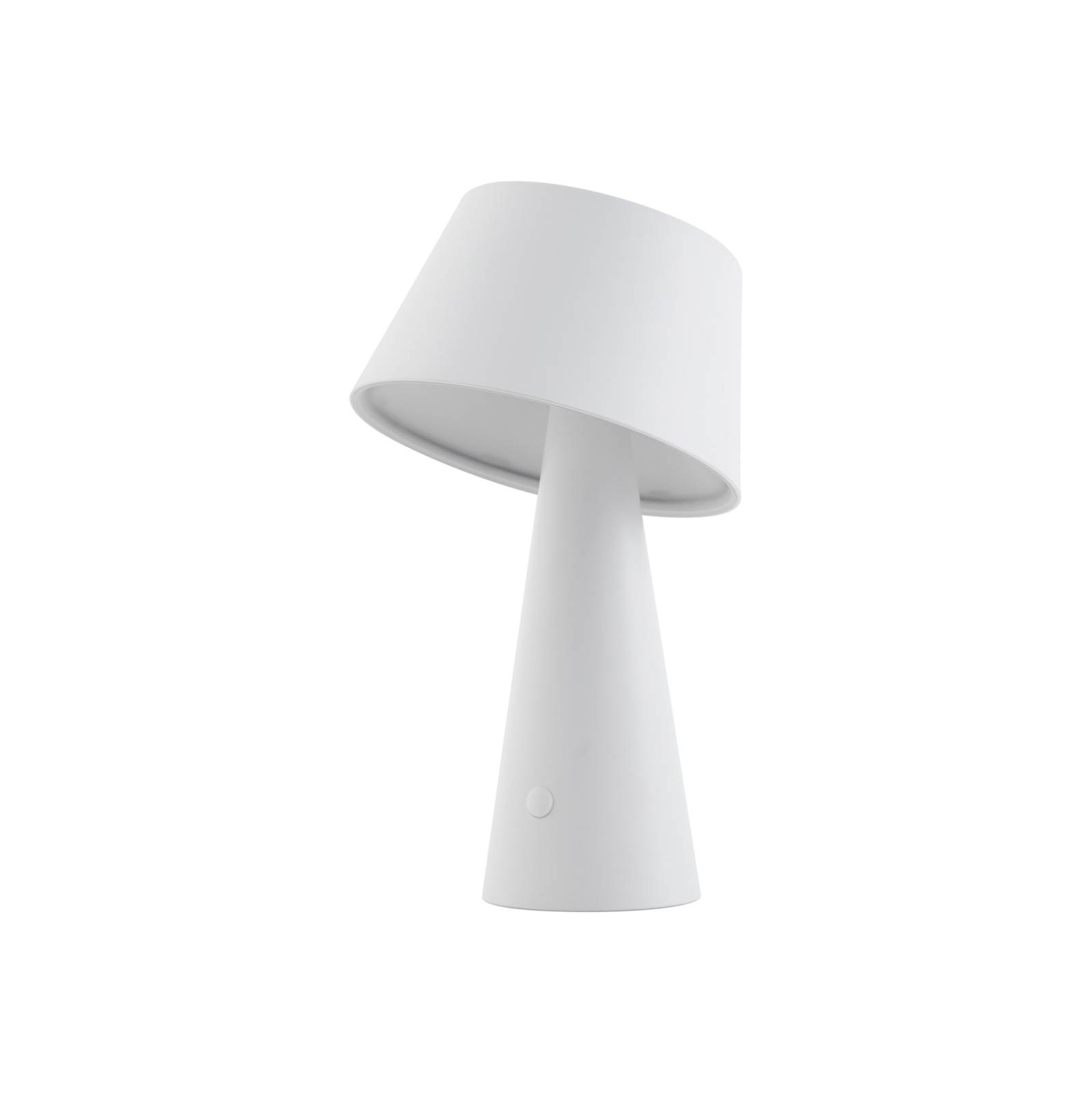 Lindby LED päikesepaneeliga laualamp Lirinor, valge, plastik, Ø 13cm