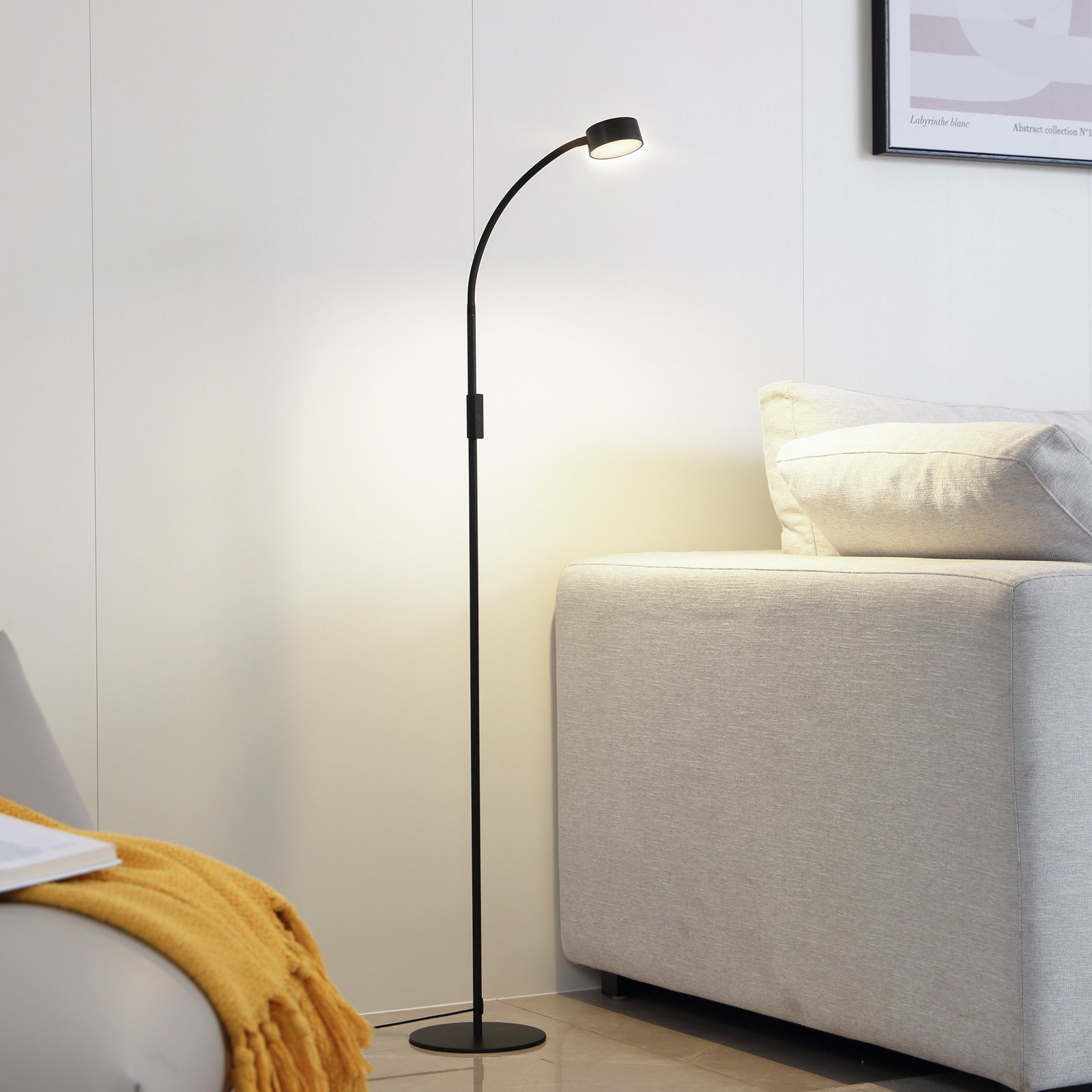 Maori LED Lampadaire Noir - Lindby