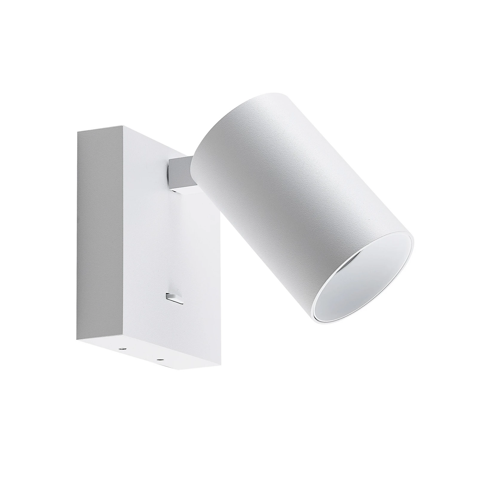 Wandspot CAN TILT, weiß, 10 x 10 cm, Metall, Schalter GU10