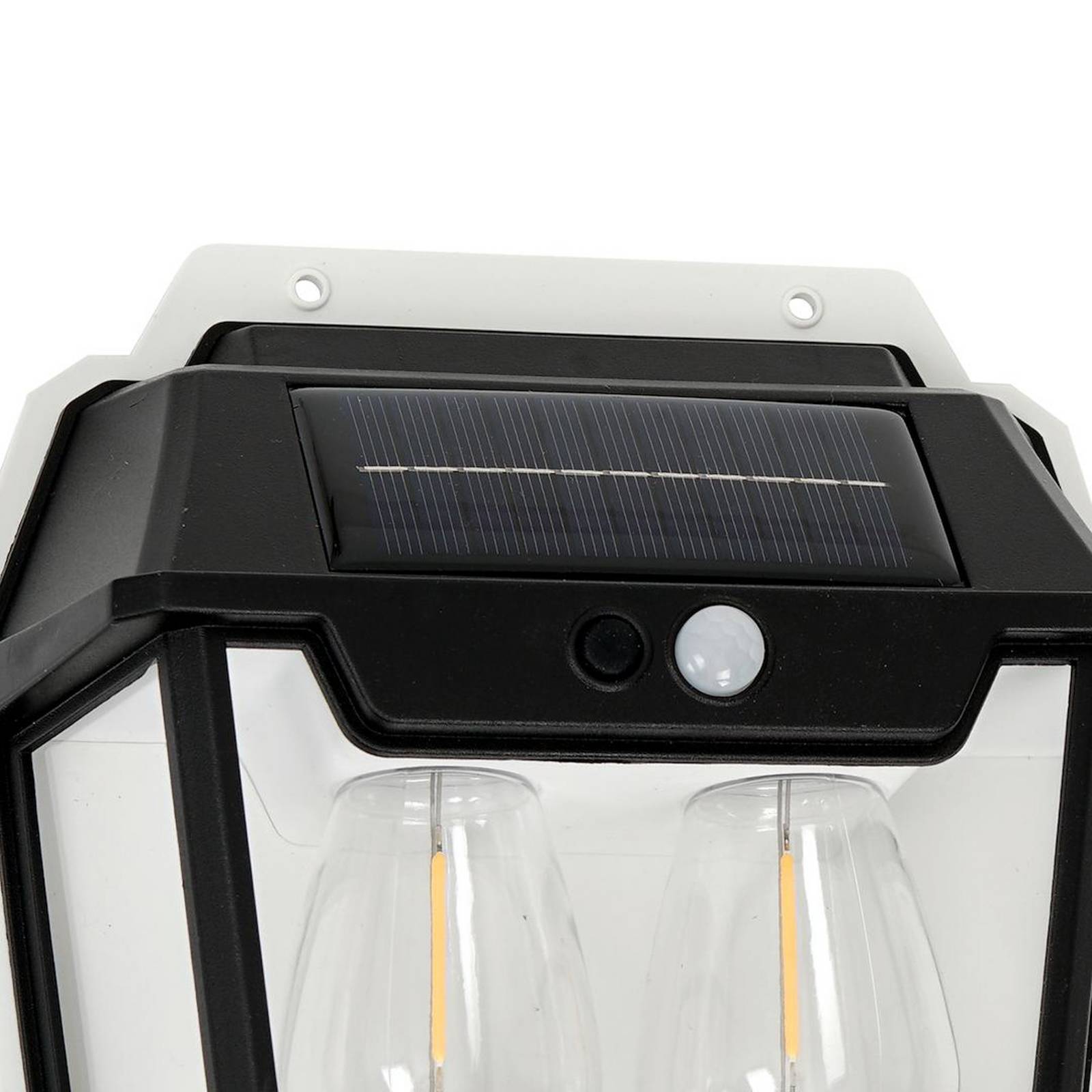LED-Solar-Außenwandleuchte Filo Double, schwarz, IP44 günstig online kaufen