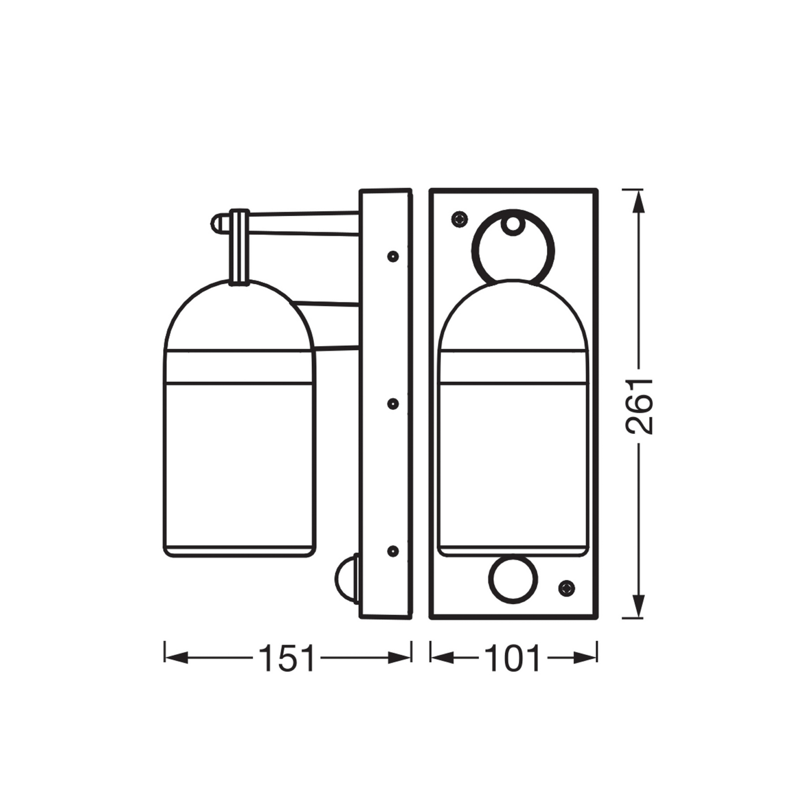OSRAM Εξωτερικός φωτιστικός με αισθητήρα ENDURA CLASSIC COWBELL γκρι IP65 OSRAM Εξωτερικός φωτιστικός με αισθητήρα ENDURA CLASSIC COWBELL γκρι IP65
