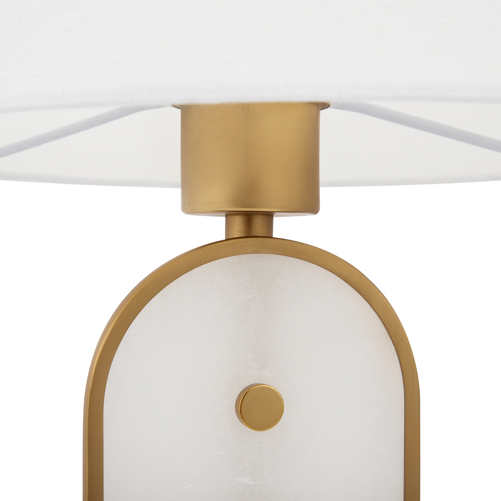 Lampada da tavolo Maytoni Marmo, colore oro/pietra naturale