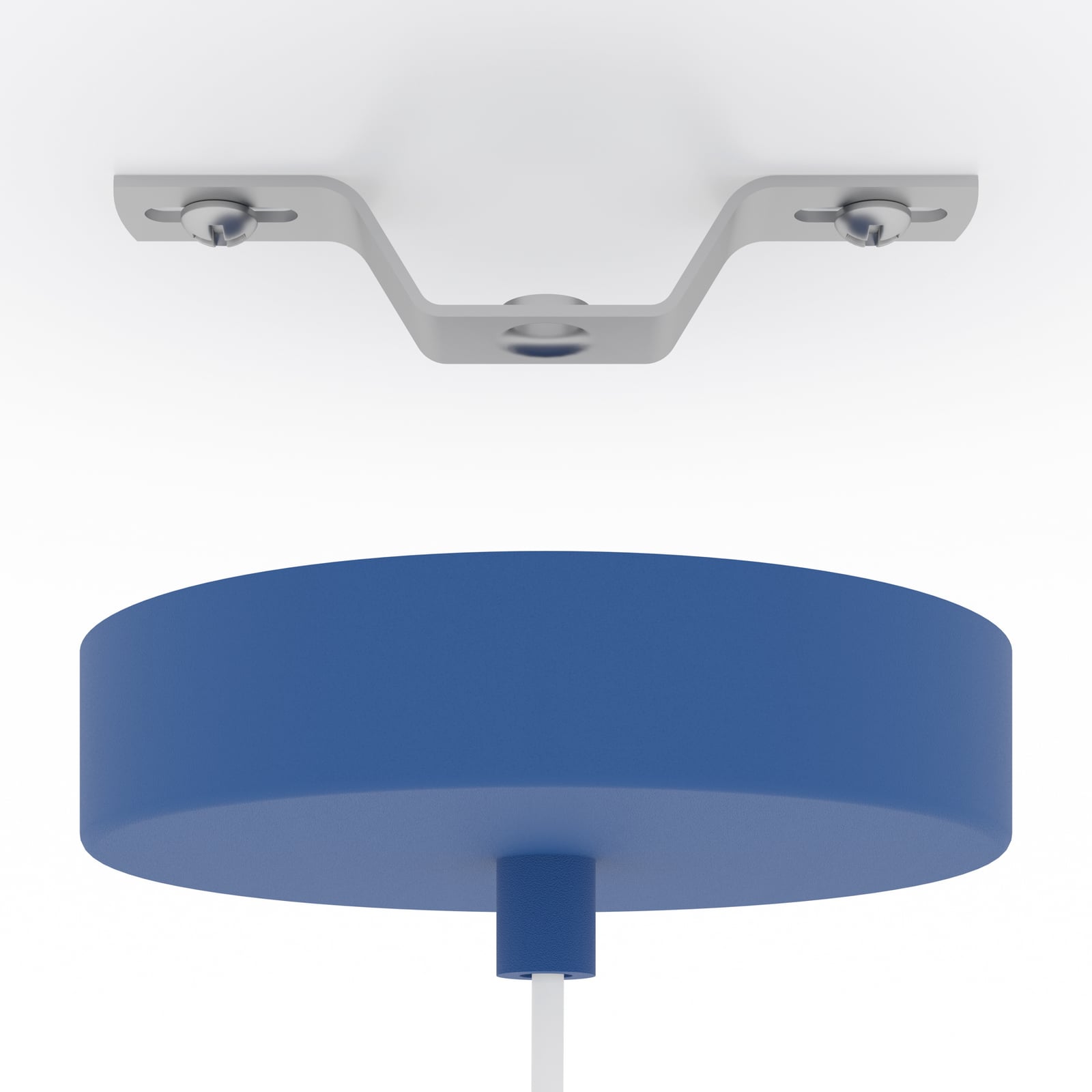 Candeeiro suspenso Berardelli laranja/verde, plano, Ø 30 cm, vidro, E27 Candeeiro suspenso Berardelli laranja/verde, plano, Ø 30 cm, vidro, E27