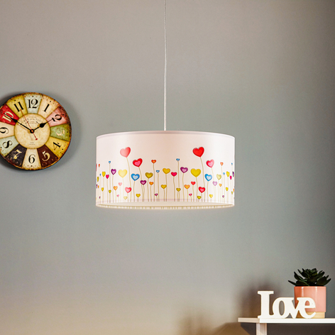 Lampa wisząca dziecięca Hearts