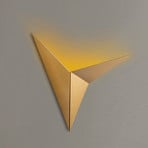 Wandleuchte Kus, goldfarben, Metall, Höhe 34 cm, G9