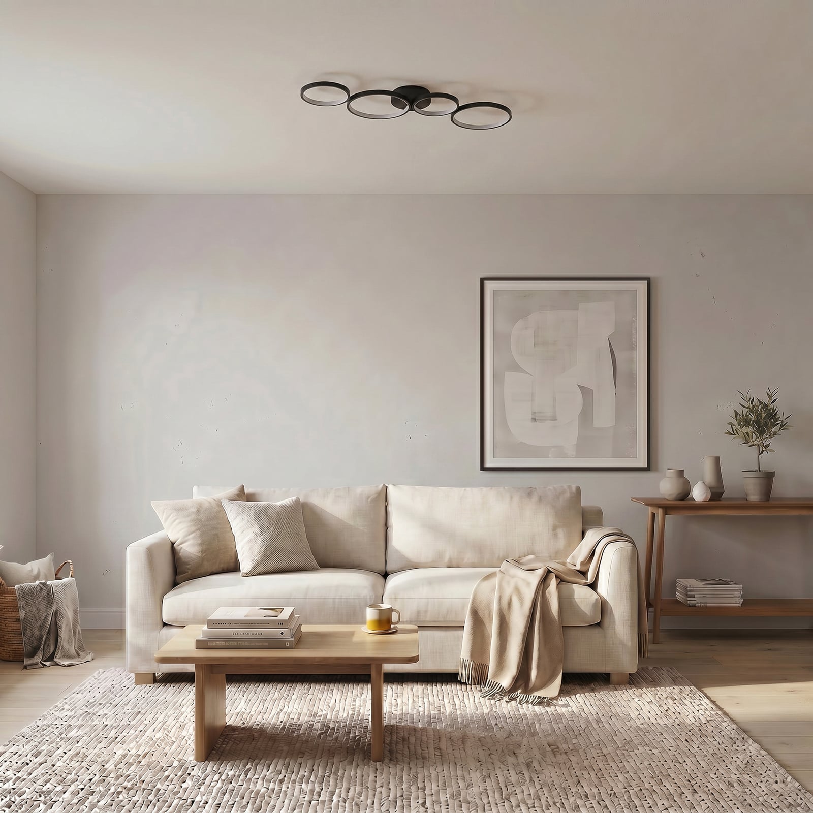 Evengeline LED Ceiling Lamp Black - Lindby
