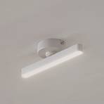 Lindby LED spotlight Eldrin, white, 1-bulb, batten light