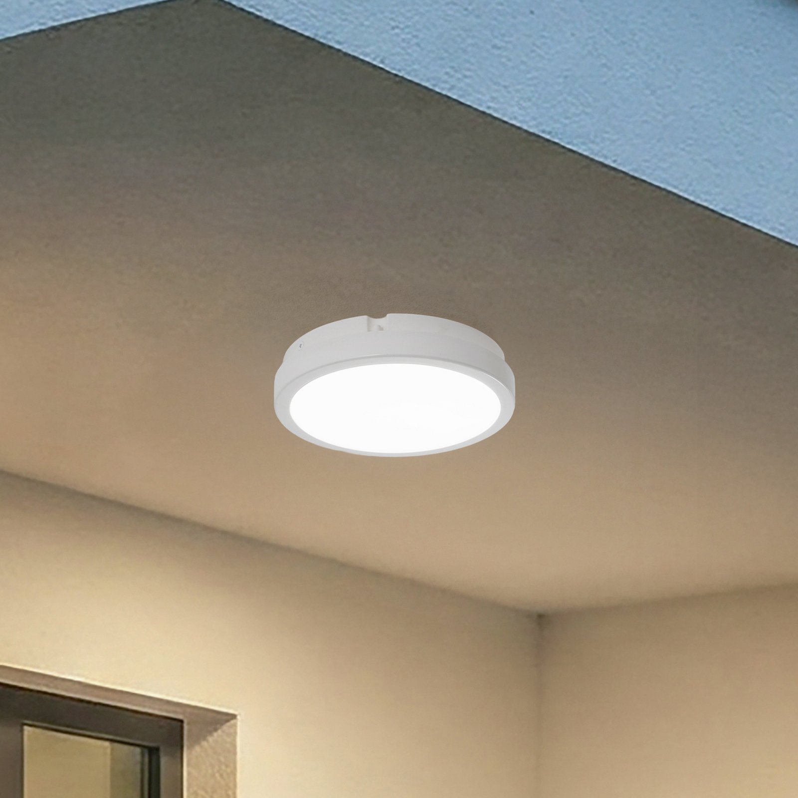 LED-laevalgusti Vera, valge, plast, Ø 22 cm, IP65