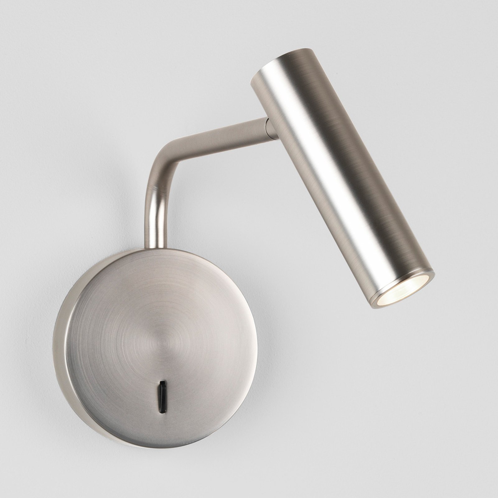Astro Enna Wall LED wall light pivotable nickel, for Living / Dining Room, metal, 4.7 W, energy efficiency: A, H: 17.5 cm
