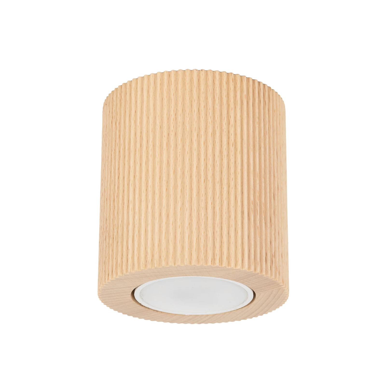 Plafondspot Eve, 8,5 cm hoog, GU10, hout