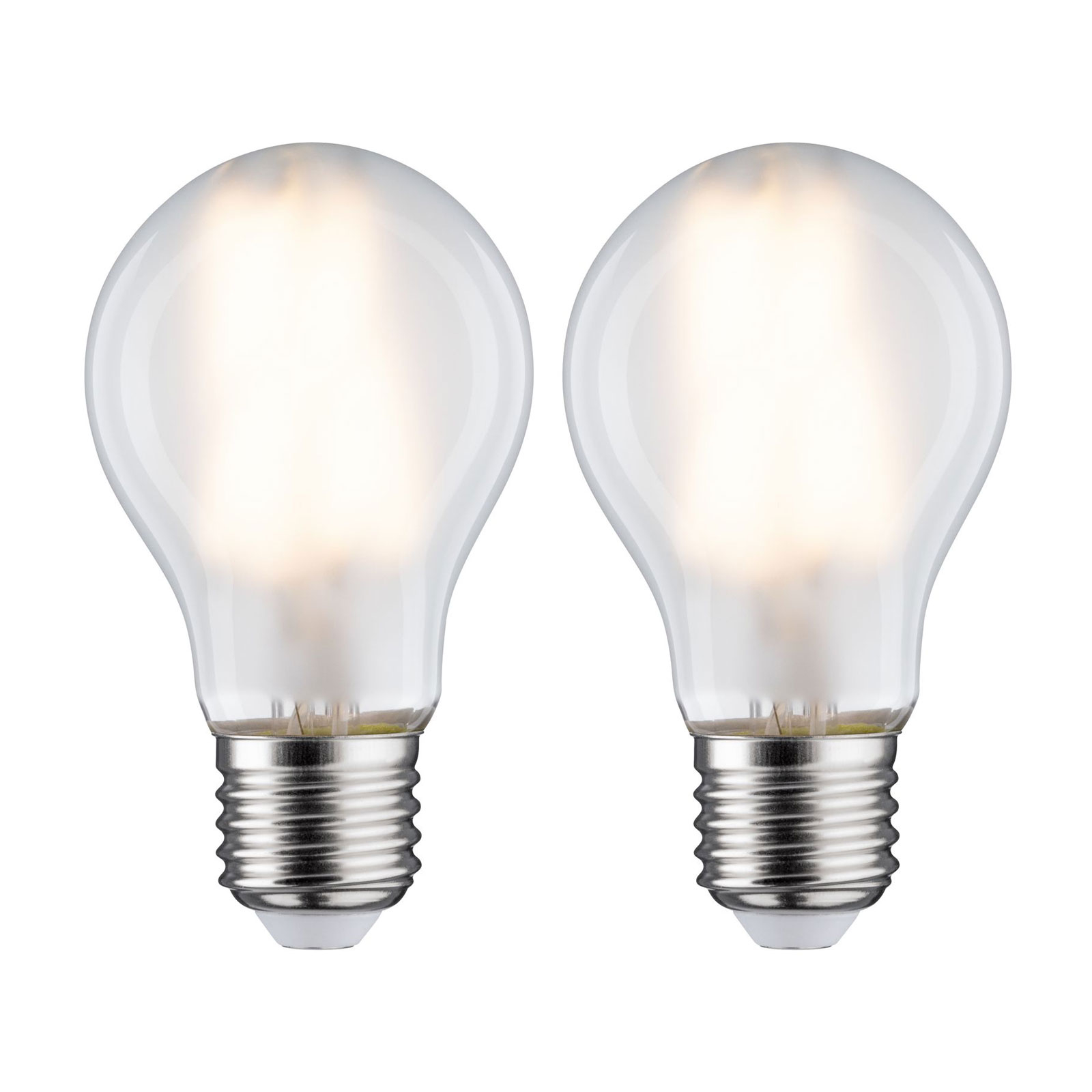 LED bulb E27 7W 2,700K matt 2-pack