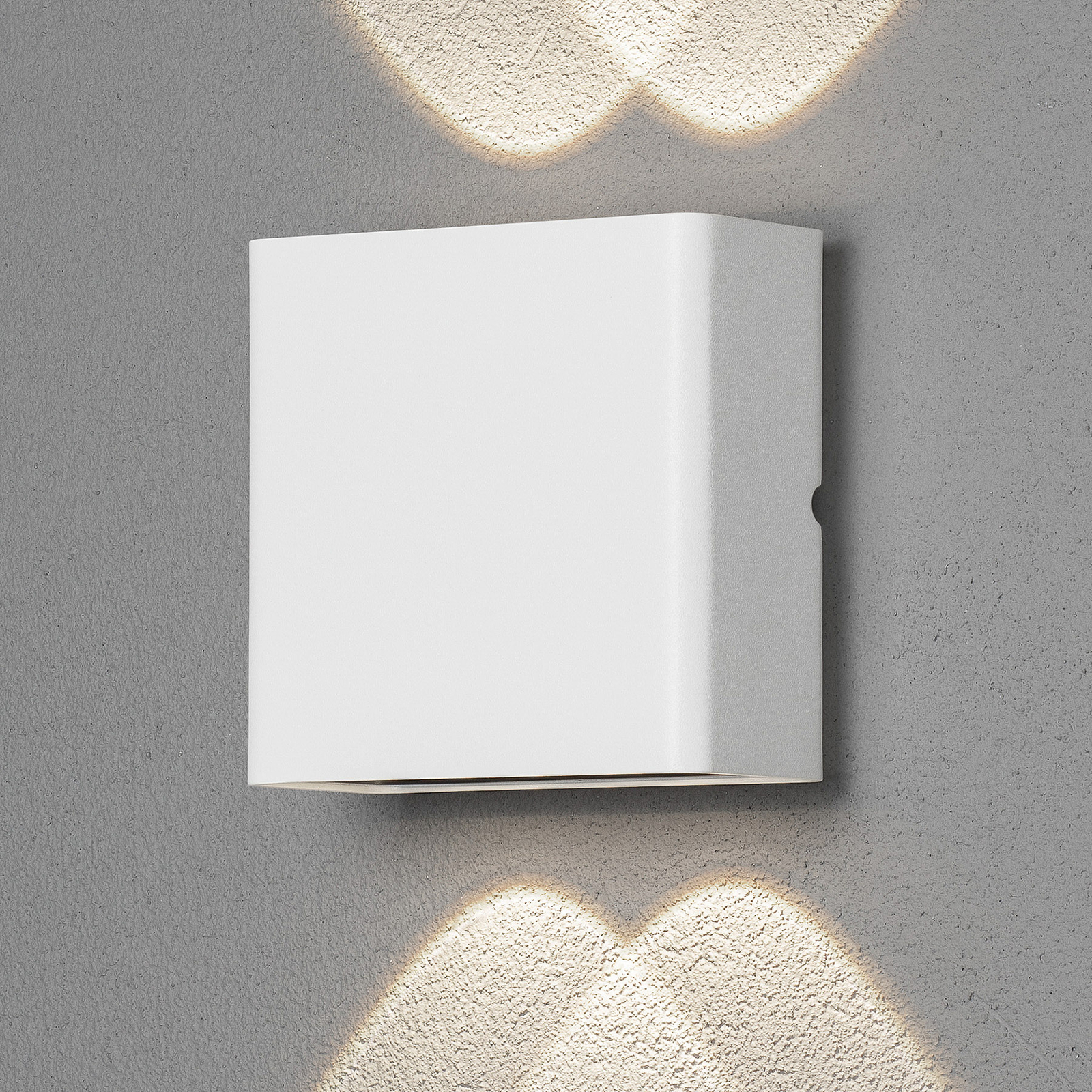 Aplique LED de exterior Chieri, 4 luces, blanco