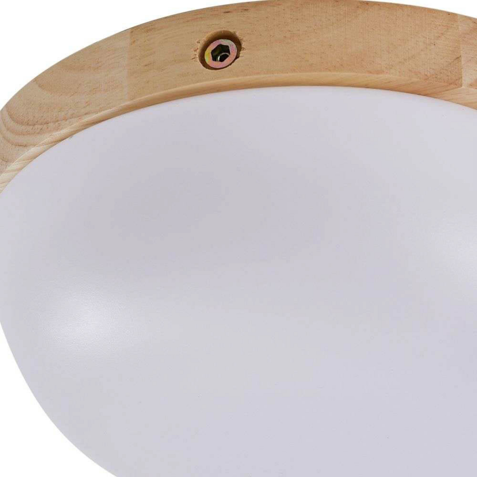 Pilvi LED Lampa Sufitowa Biały/Drewno - Lindby