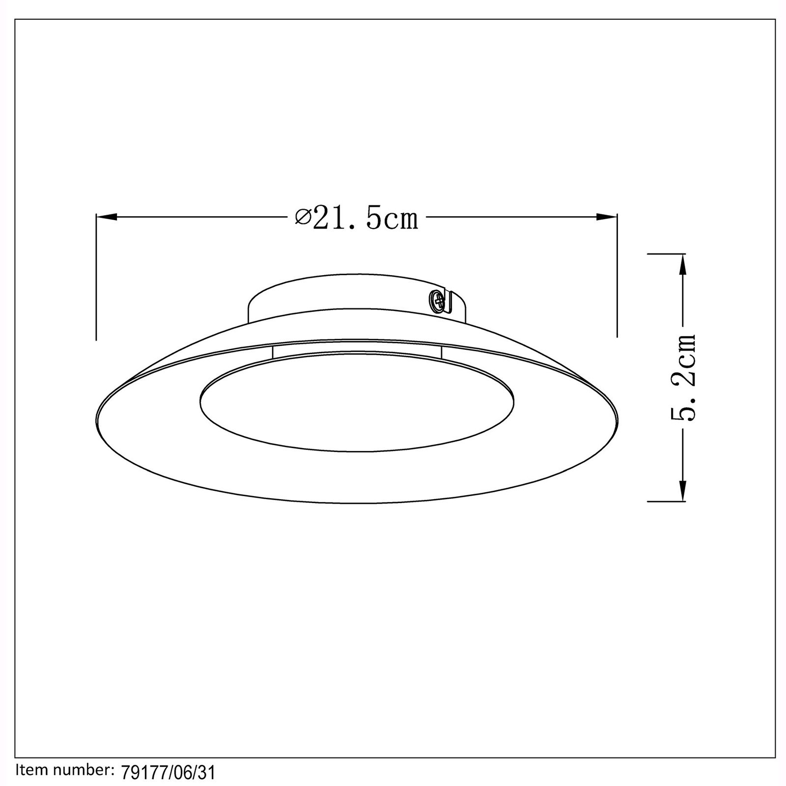 LED-Deckenleuchte Foskal in Weiß