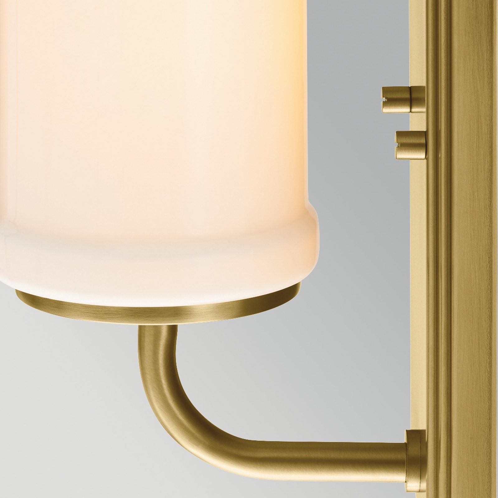 Nástenné svetlo Vetivene, mosadz, výška 31 cm, IP44, G9-LED – KICHLER Nástenné svetlo Vetivene, mosadz, výška 31 cm, IP44, G9-LED – KICHLER