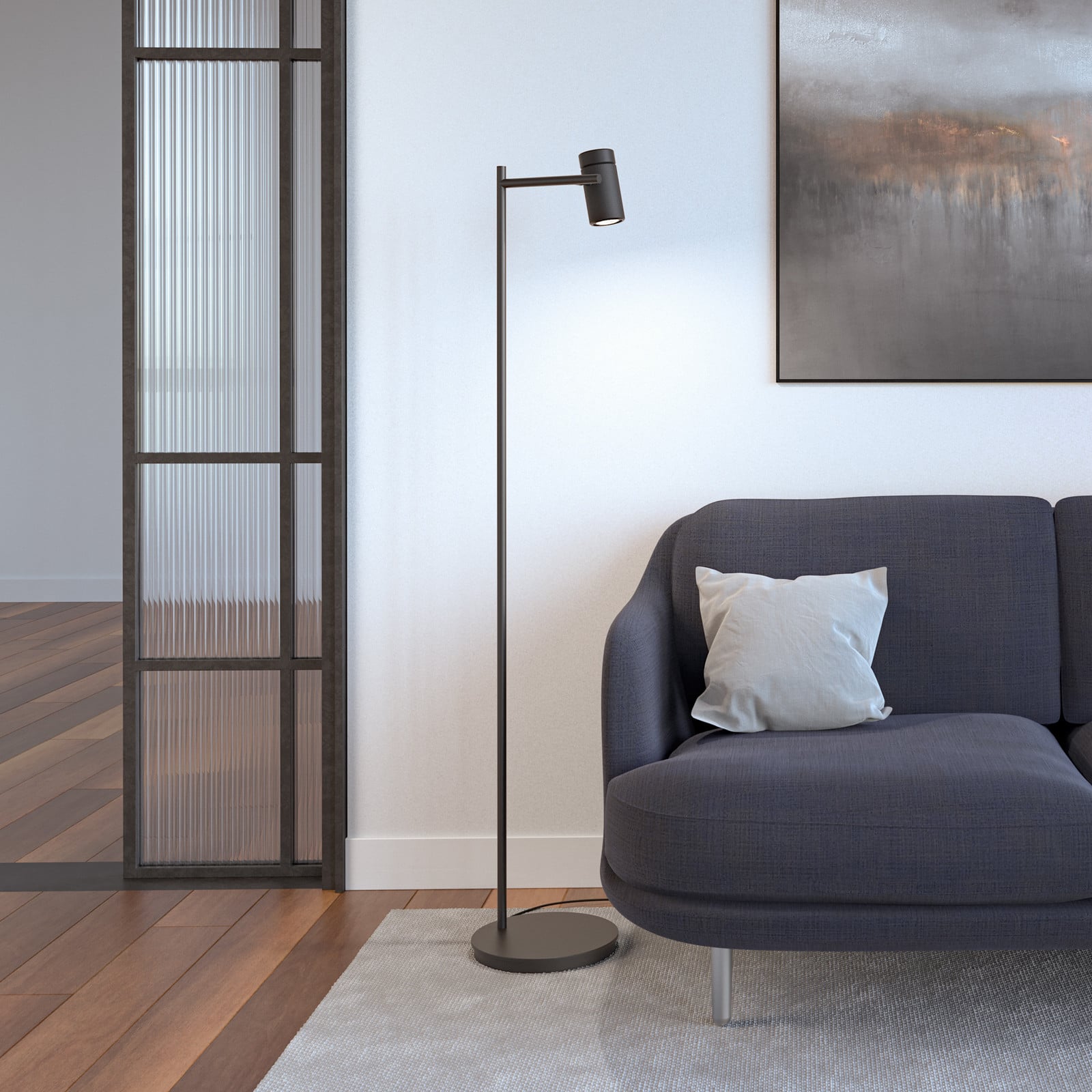 Holder Stehleuchte Black Herstal - Wohnzimmer - Metall