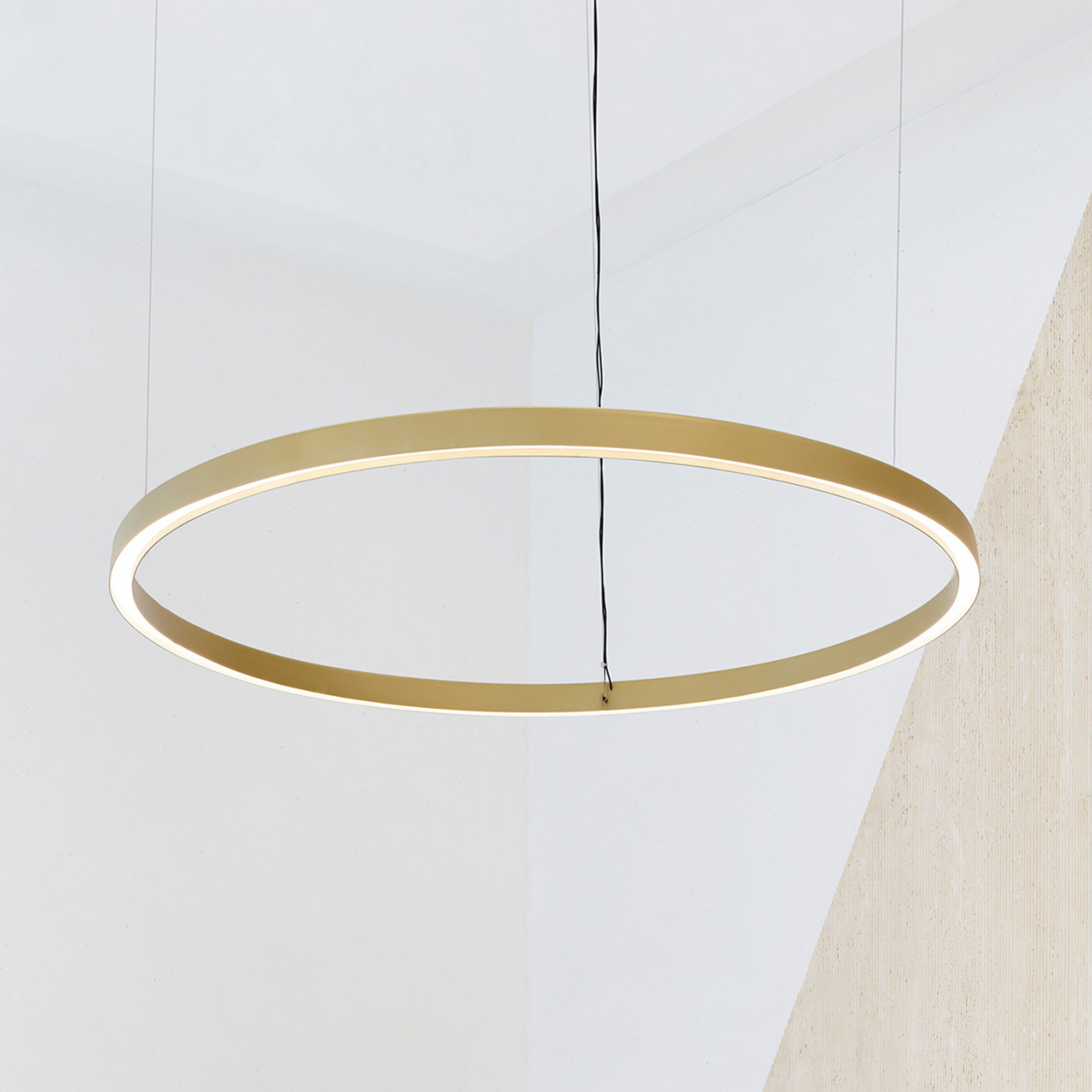 Luceplan Compendium Circle 110cm, месинг