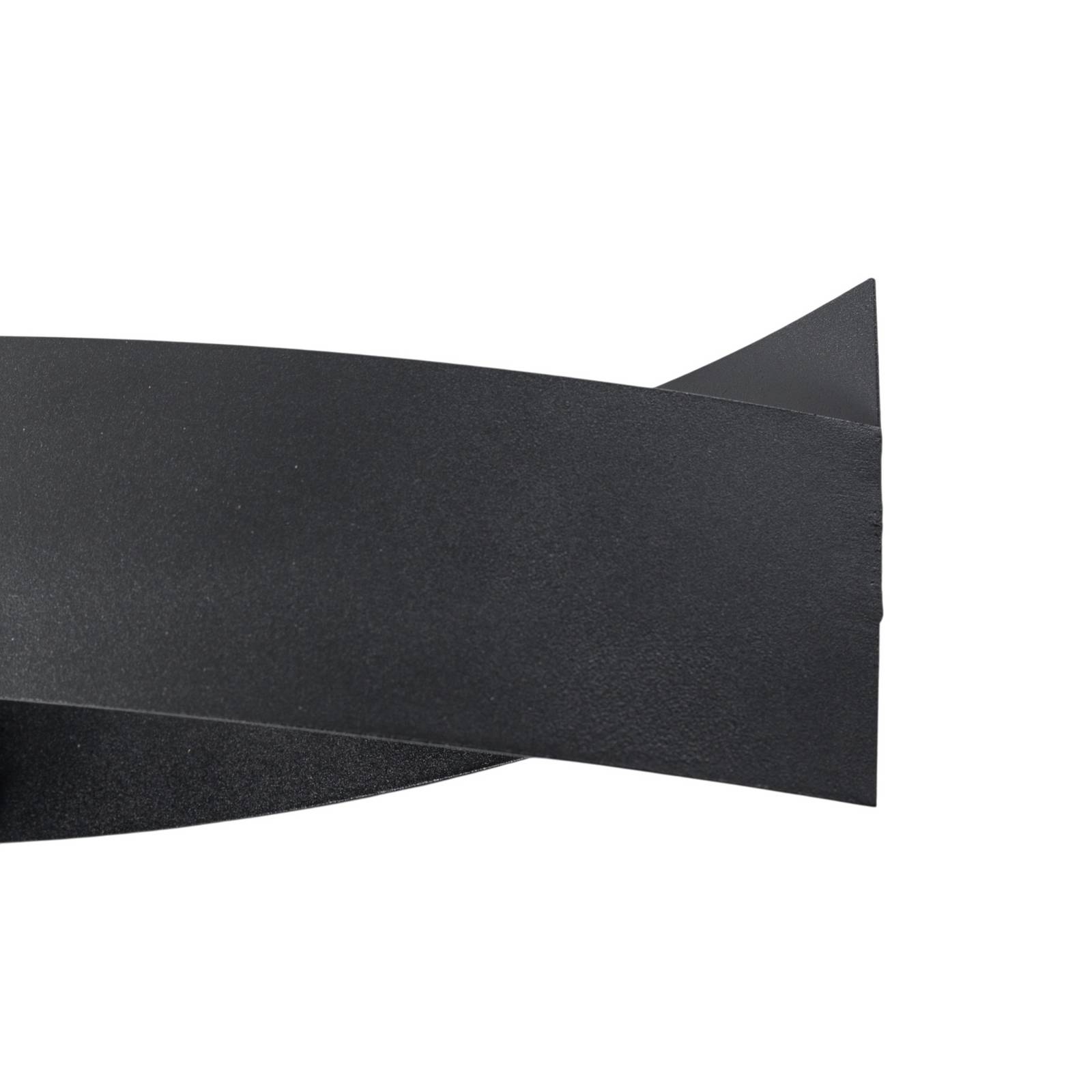 Kinkiet Tadhg, czarny, metal, szerokość 35 cm, G9