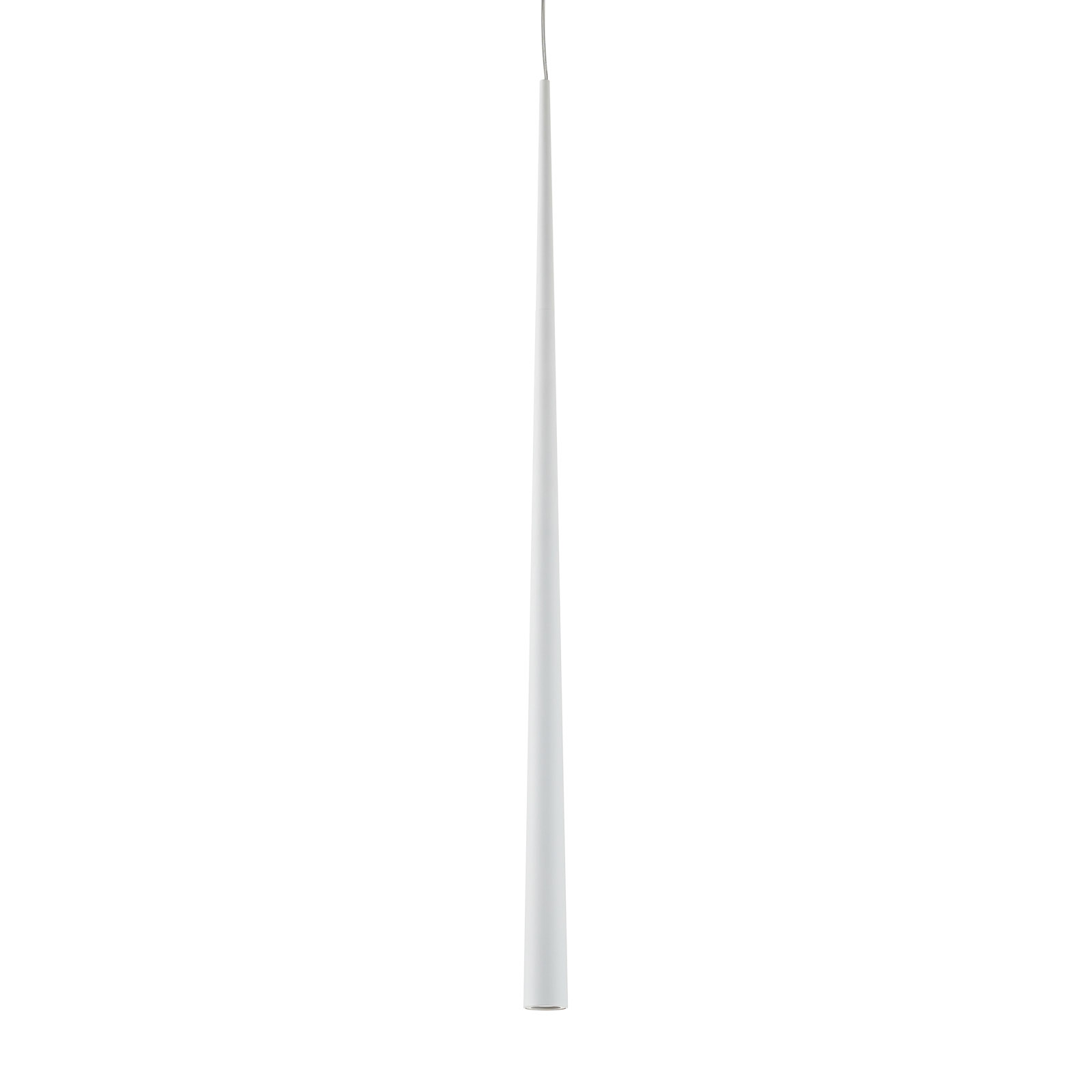 Bendis - smukła lampa wisząca LED w kolorze białym
