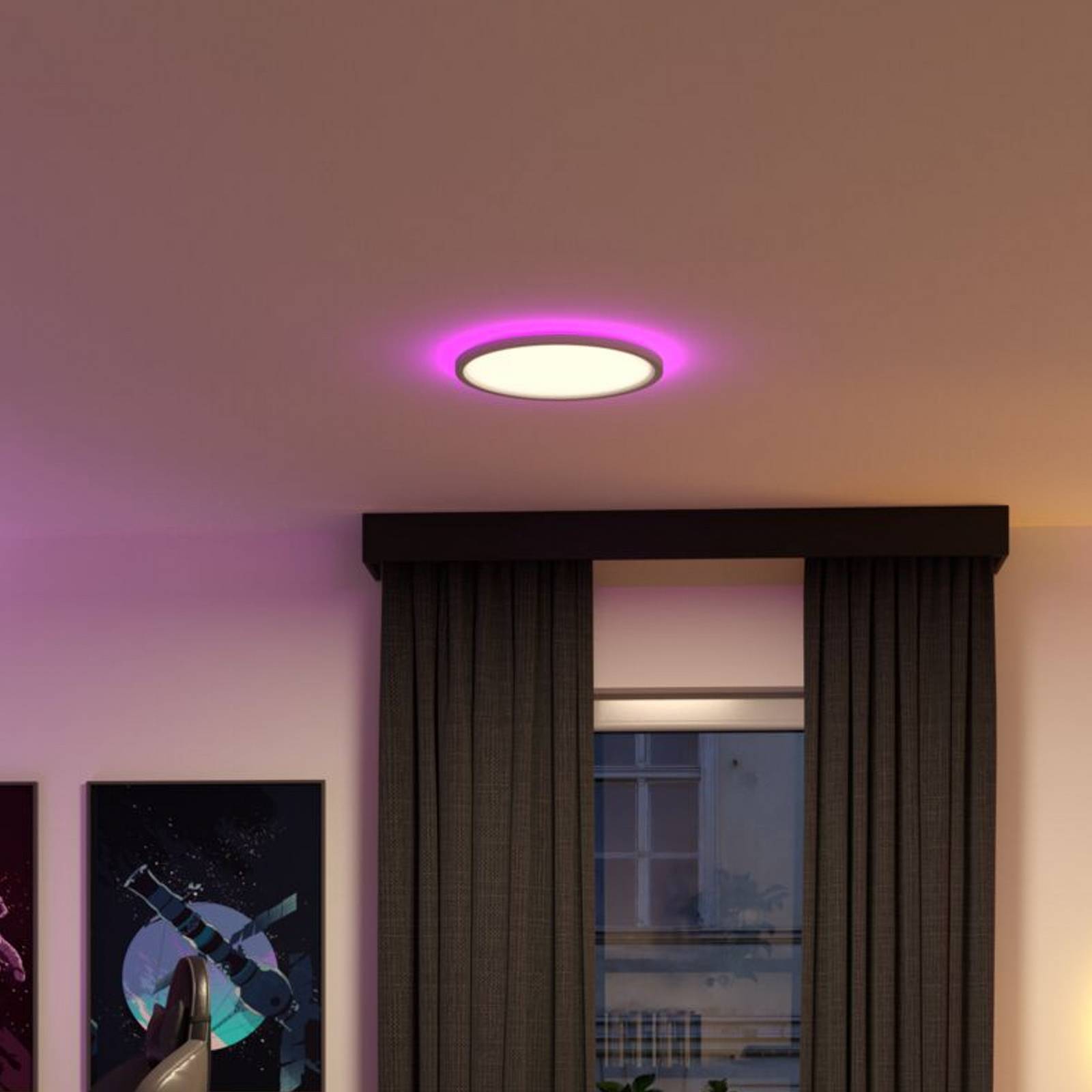 Panel LED Paulmann Atria Shine, Ø40 cm, RGBW, biały, IP20, ściemniany