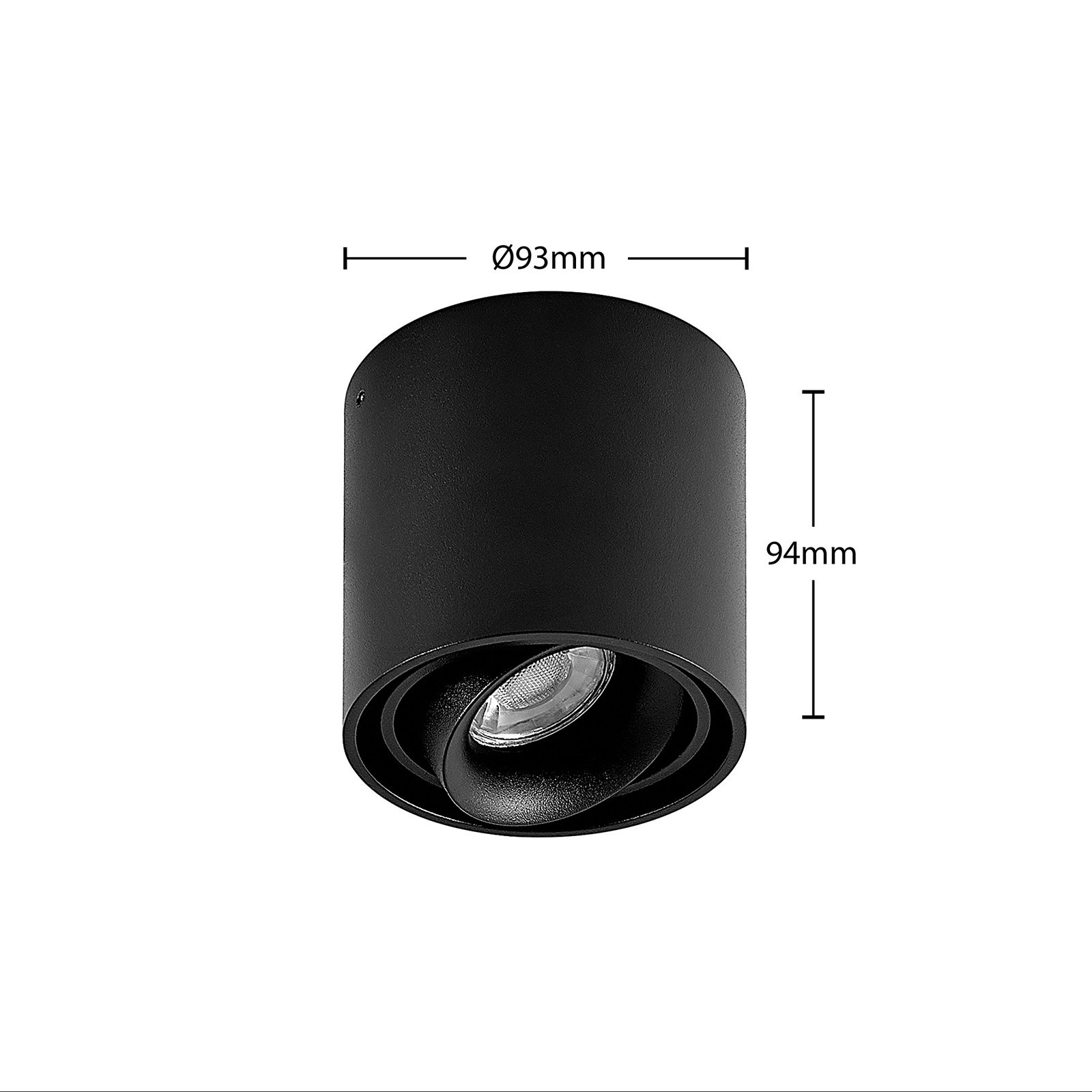 Walza Ceiling Lamp Black - Arcchio