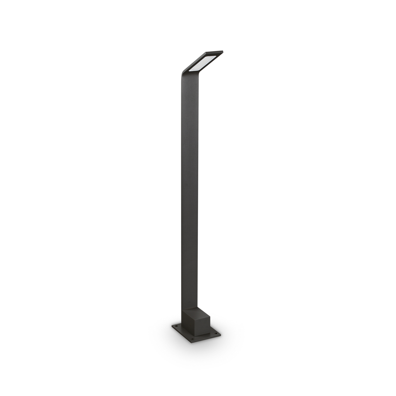 Ideal Lux LED-Wegelampe Agos schwarz 3.000 K Höhe 80 cm Alu