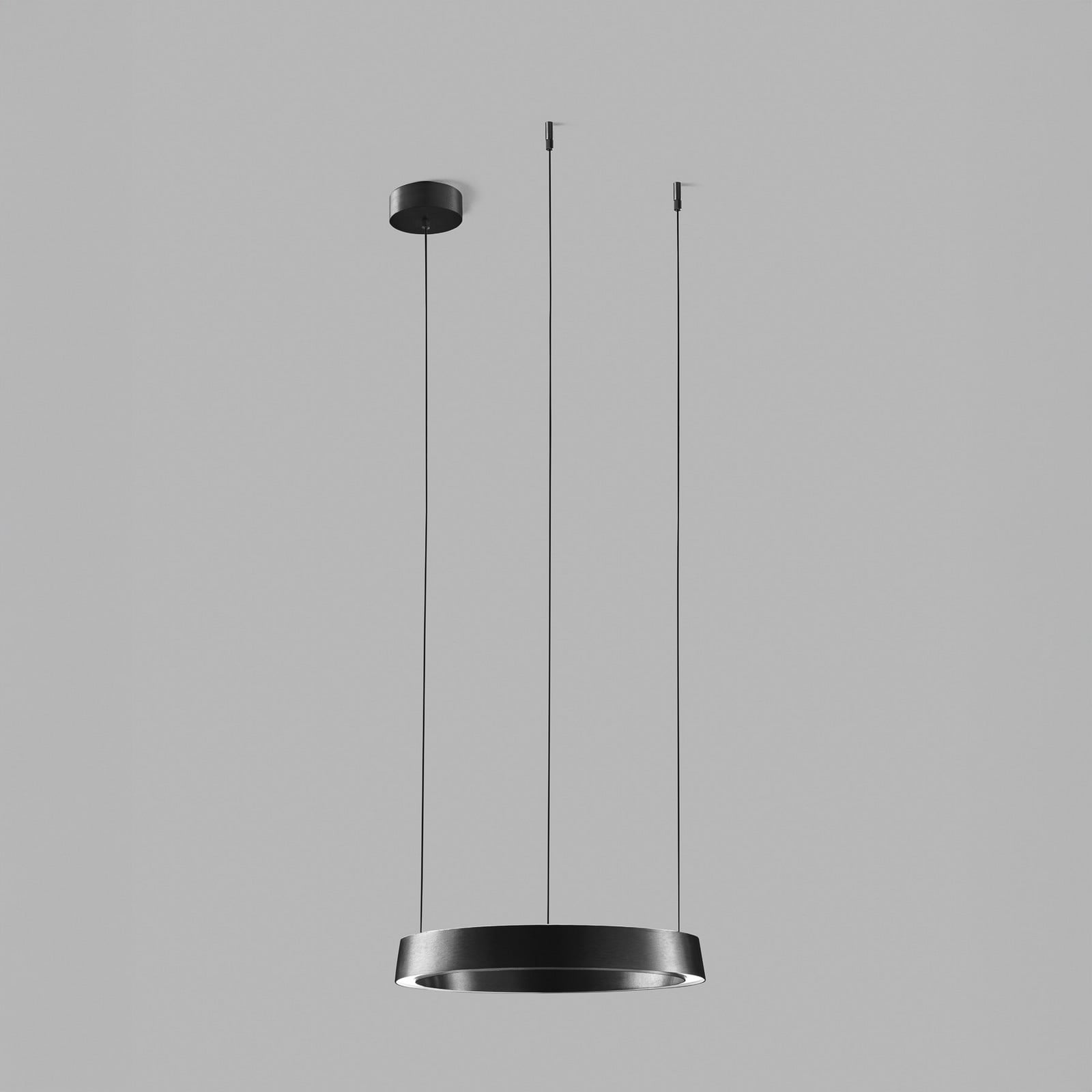 Edge Round LED-hængelampe, sort, Ø40cm, CCT LIGHT-POINT - Køkken - Design - Aluminium - Rund