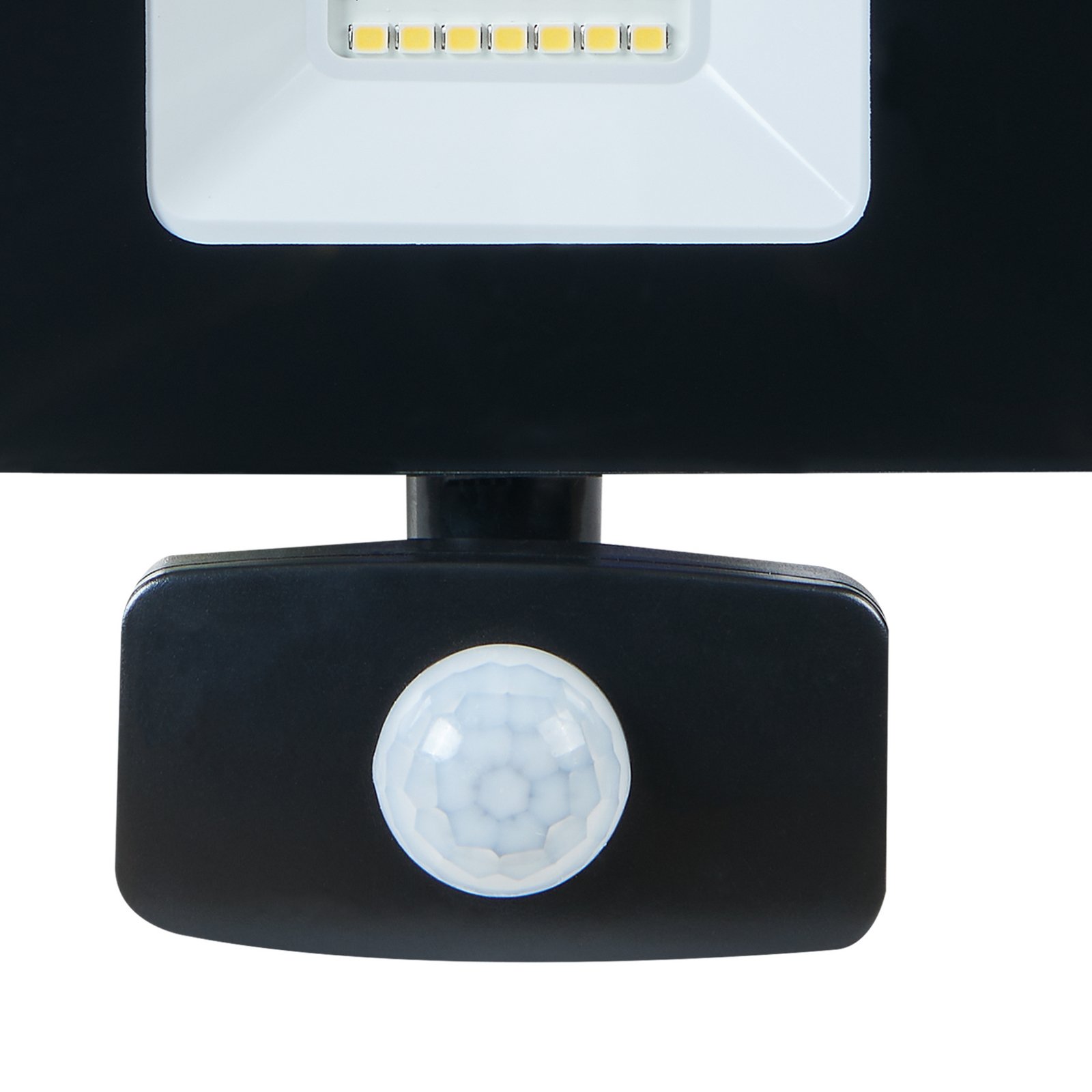 LED buitenspot Faedo 3 met sensor, zwart, 20W
