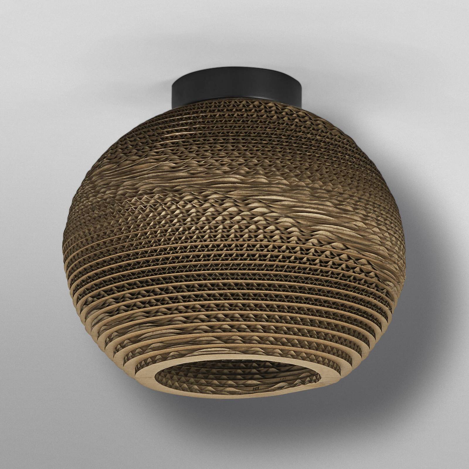Lampa sufitowa OSRAM BALL, brązowa, Ø 26 cm, tektura falista, E27