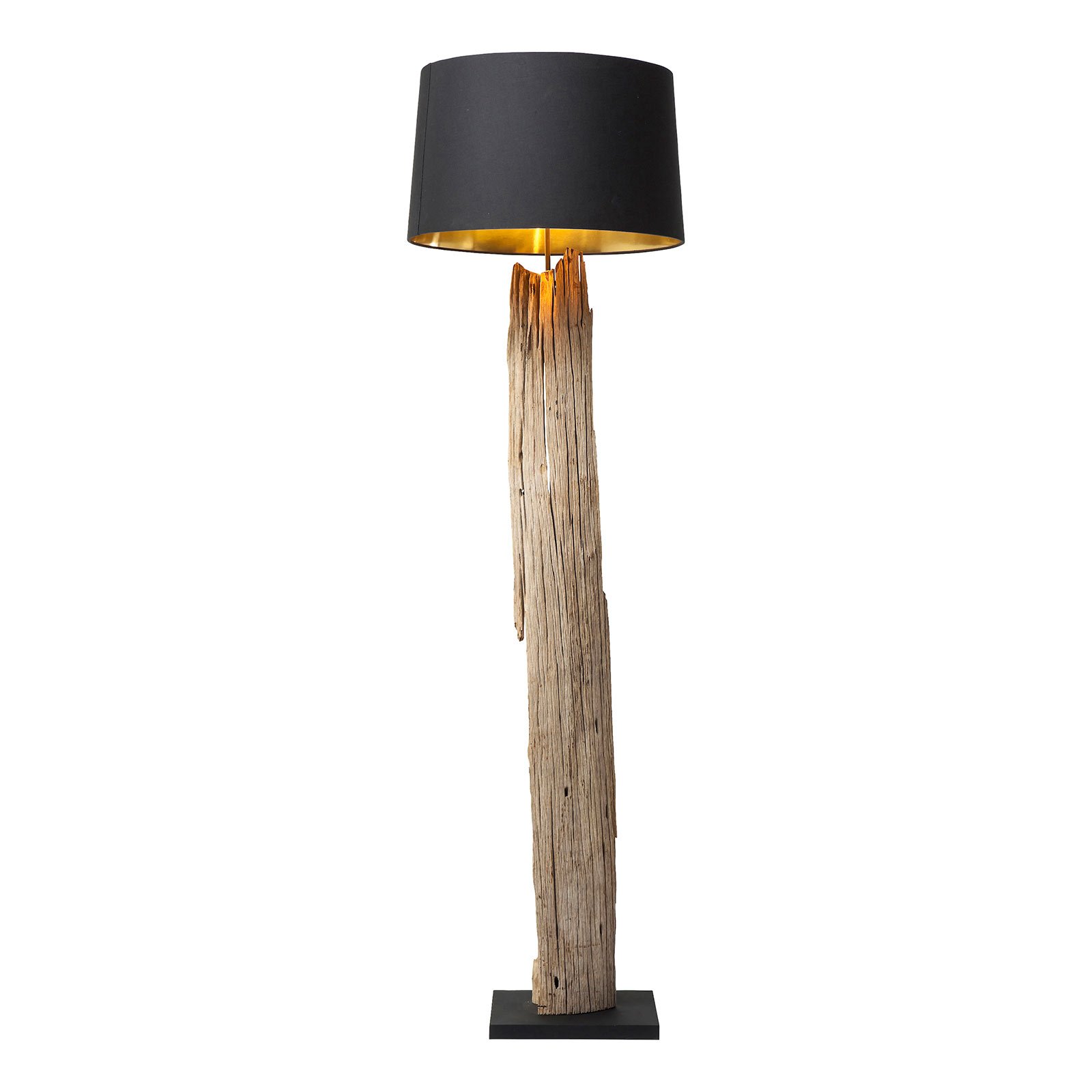 KARE Nature Straight floor lamp Unique made of wood