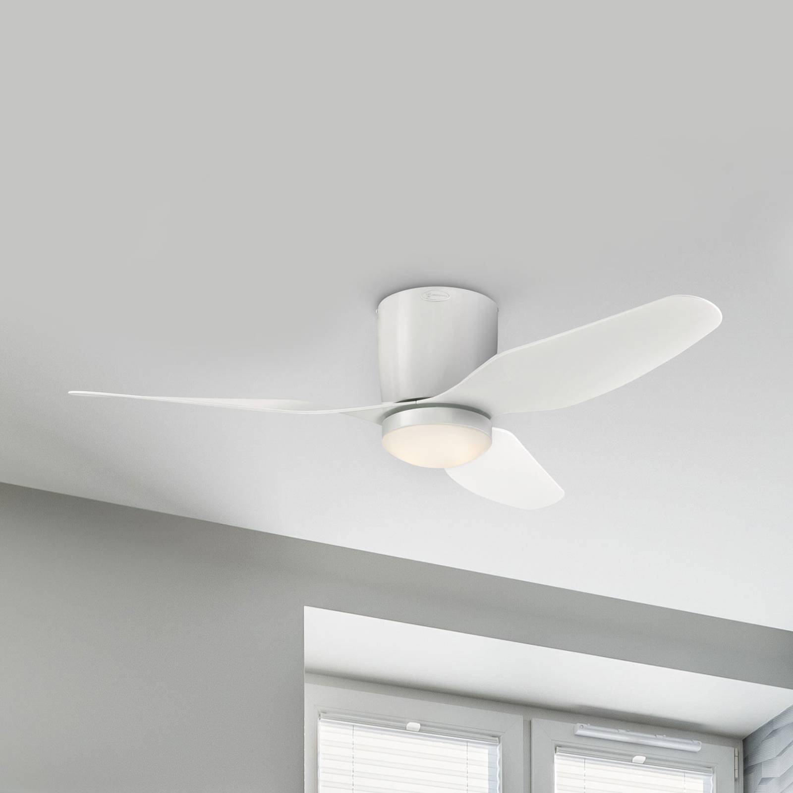 Westinghouse ventilateur de plafond LED Carla silencieux 117 cm blanc