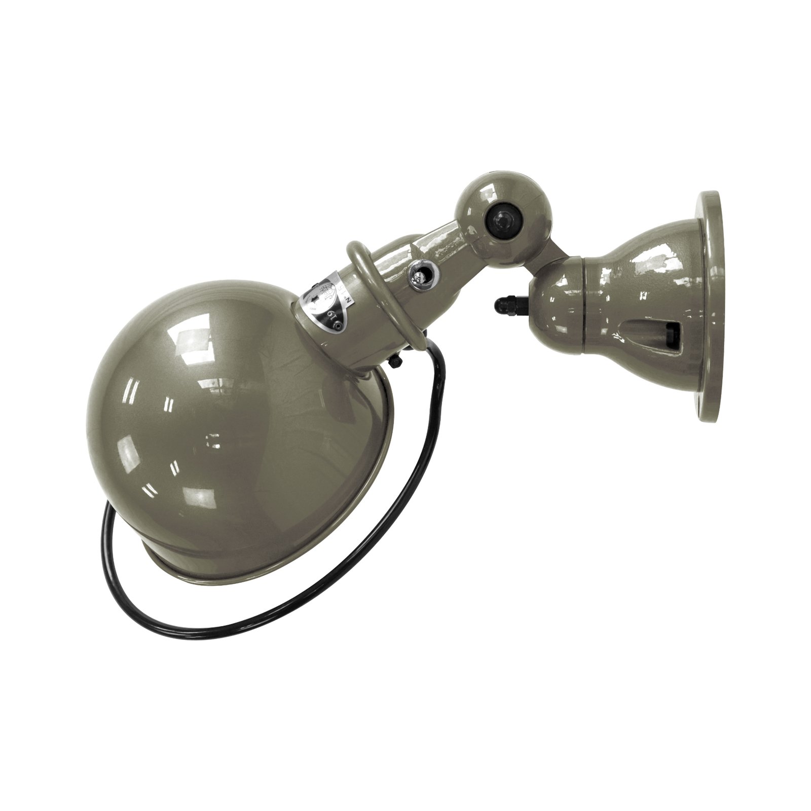 Jieldé Loft D1000 wandlamp industrieel kaki