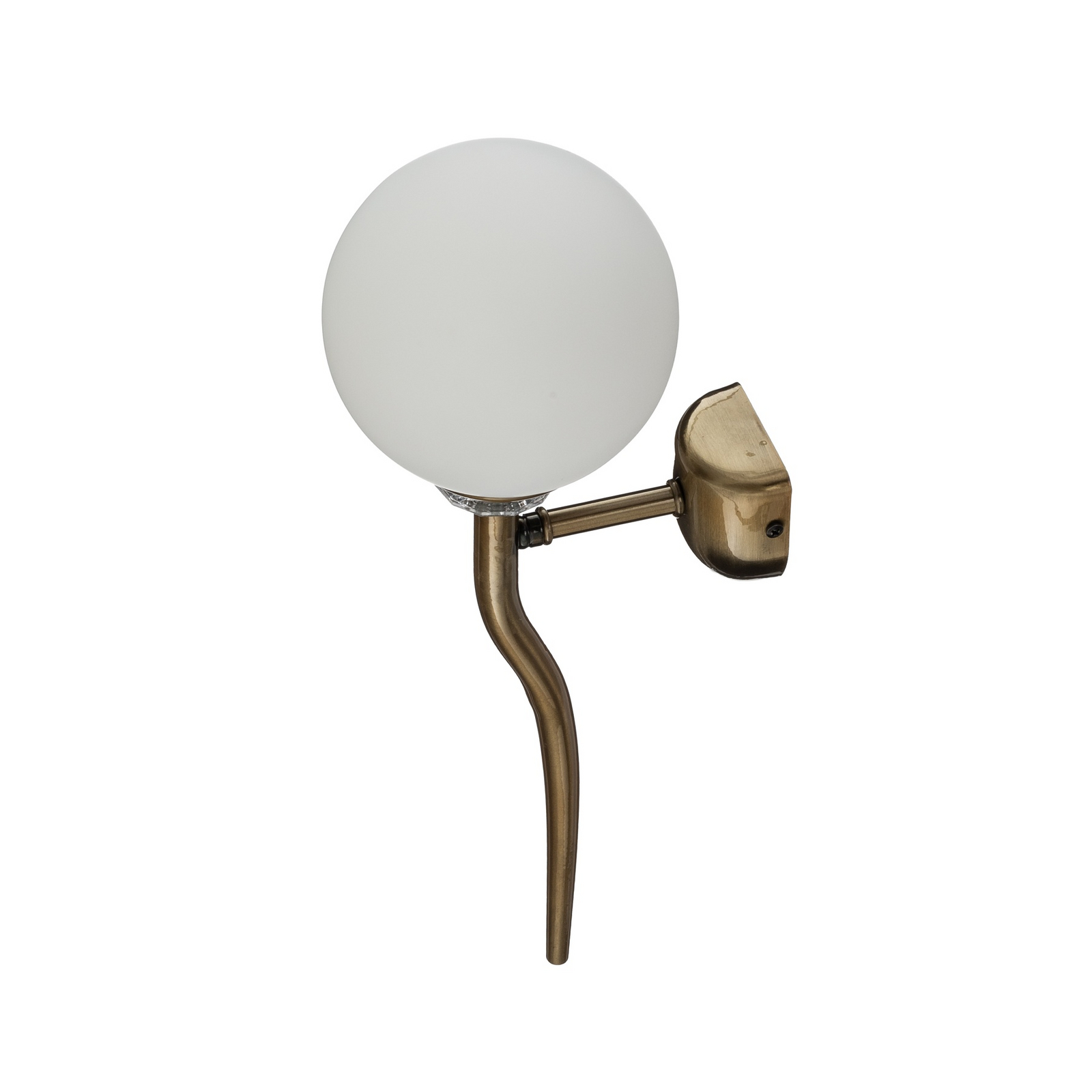 Applique murale Glory, laiton, métal, hauteur 47 cm