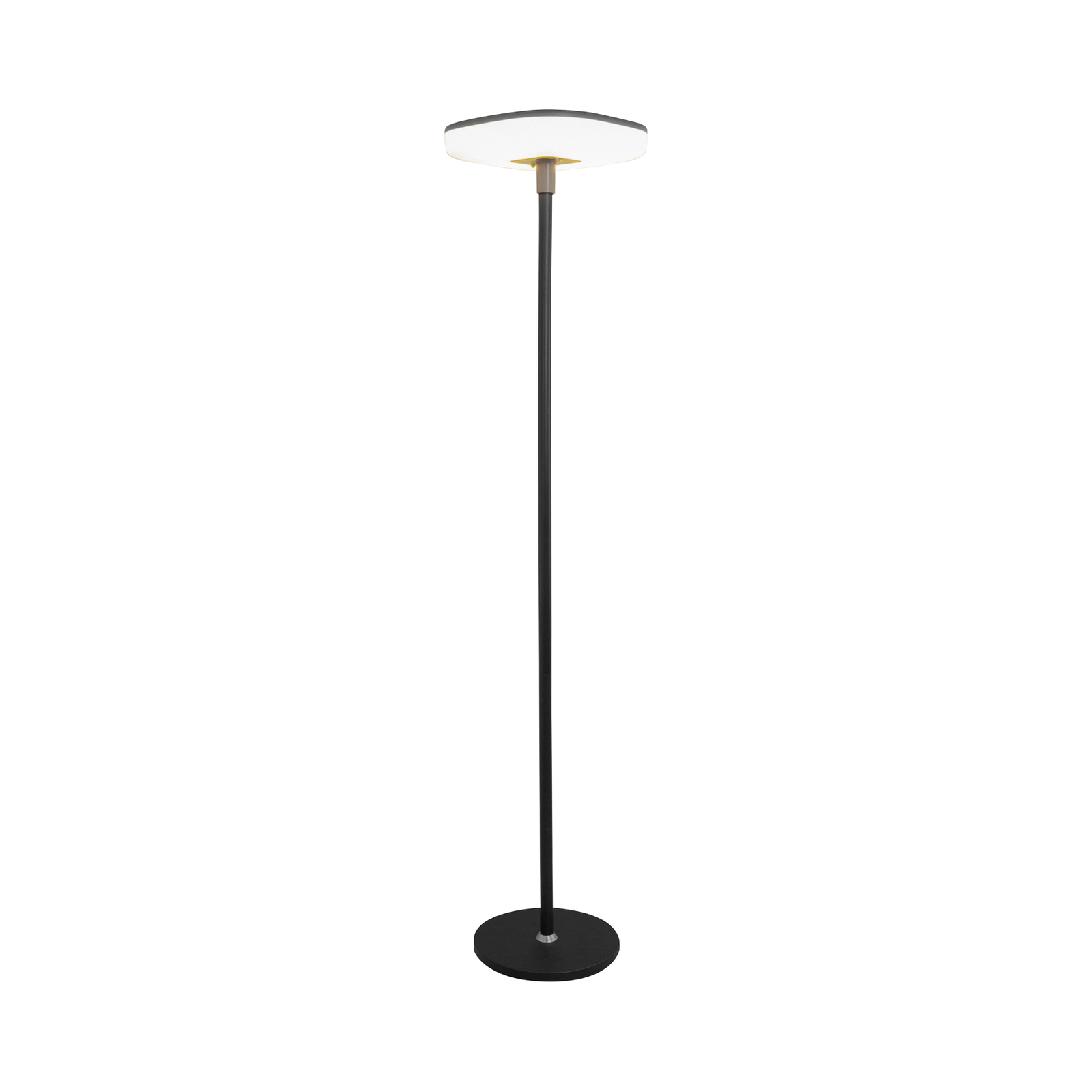 Solara LED rechargeable solar floor lamp, black, height 170 cm, aluminium