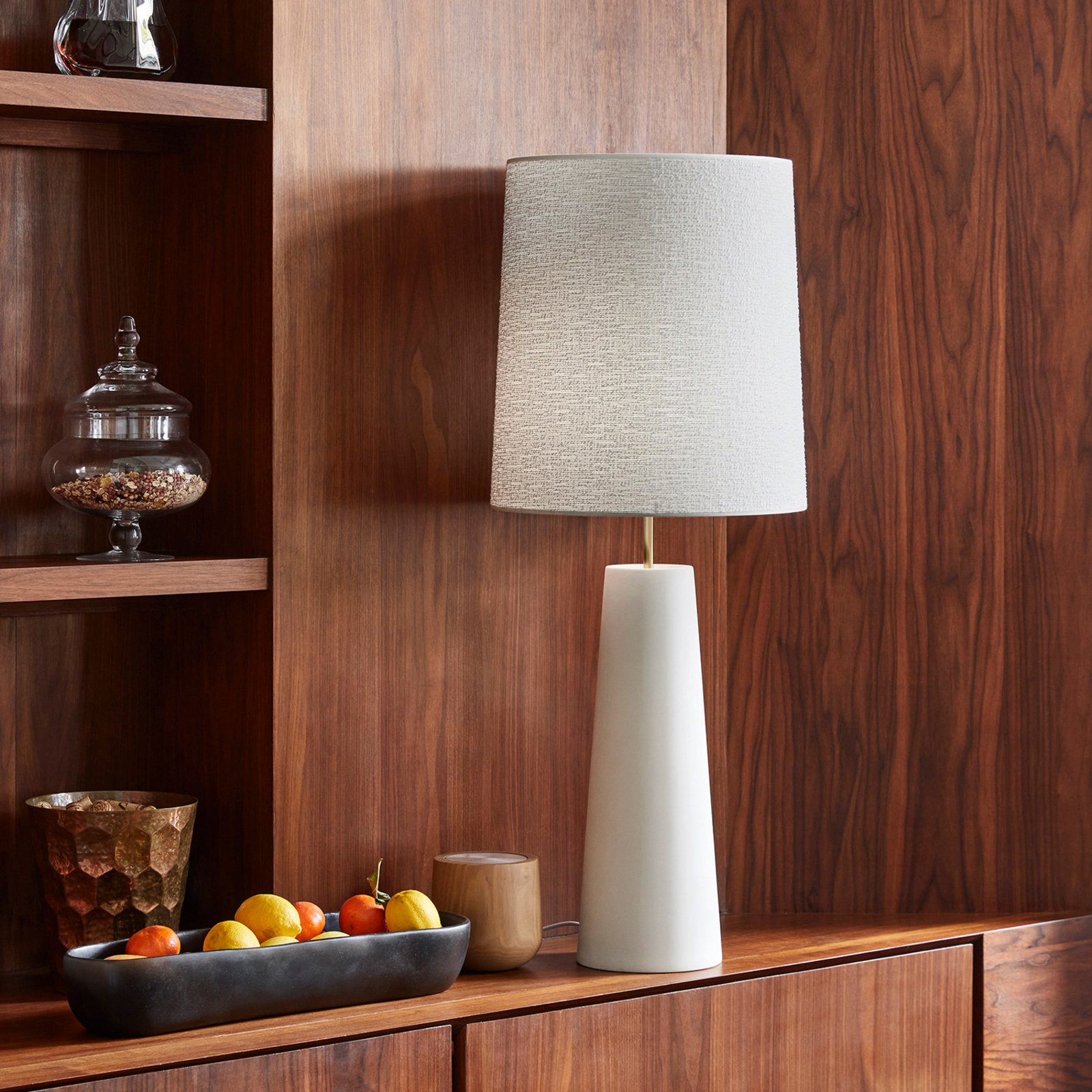 Cosiness Tischleuchte, Keramikfuß weiß - MARKET SET Cosiness Tischleuchte, Keramikfuß weiß - MARKET SET