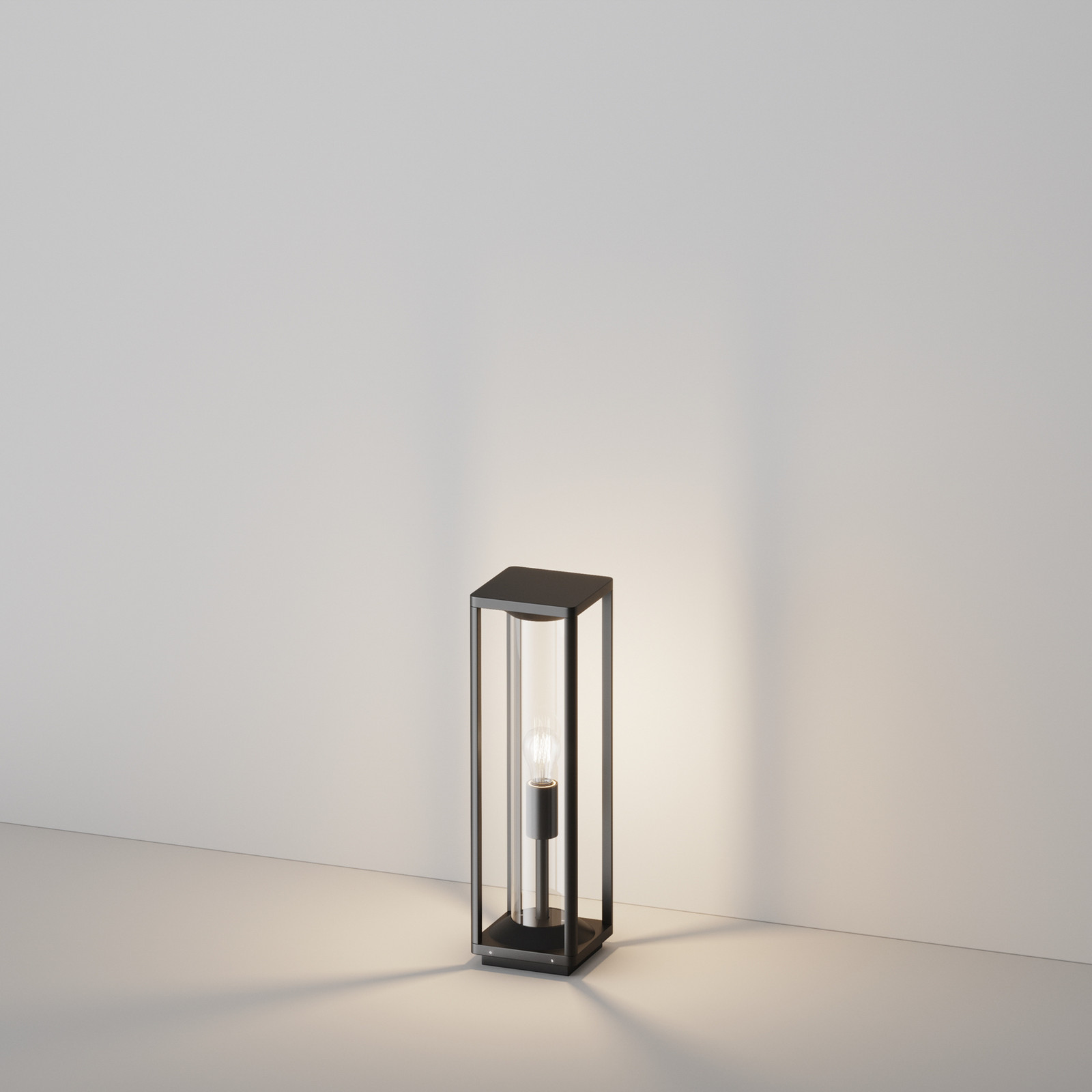 Lampa cu soclu Maytoni Cell grafit aluminiu înălțime 50 cm IP54 - grafit transparent