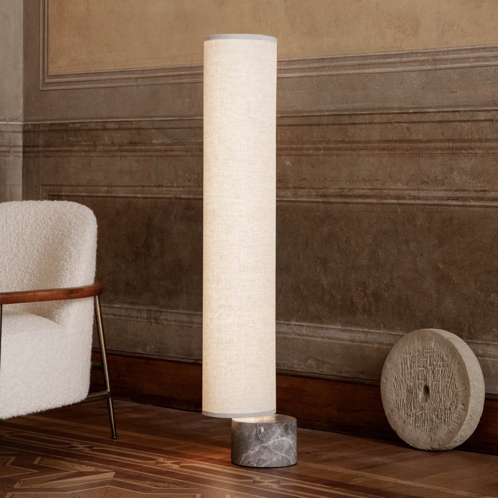 GUBI Unbound LED floor lamp 80 cm canvas