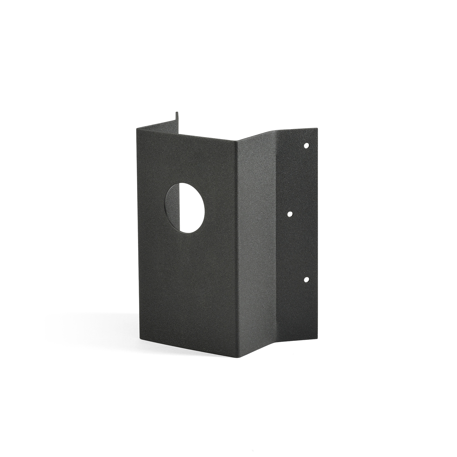 Corner fastener for wall lights, black