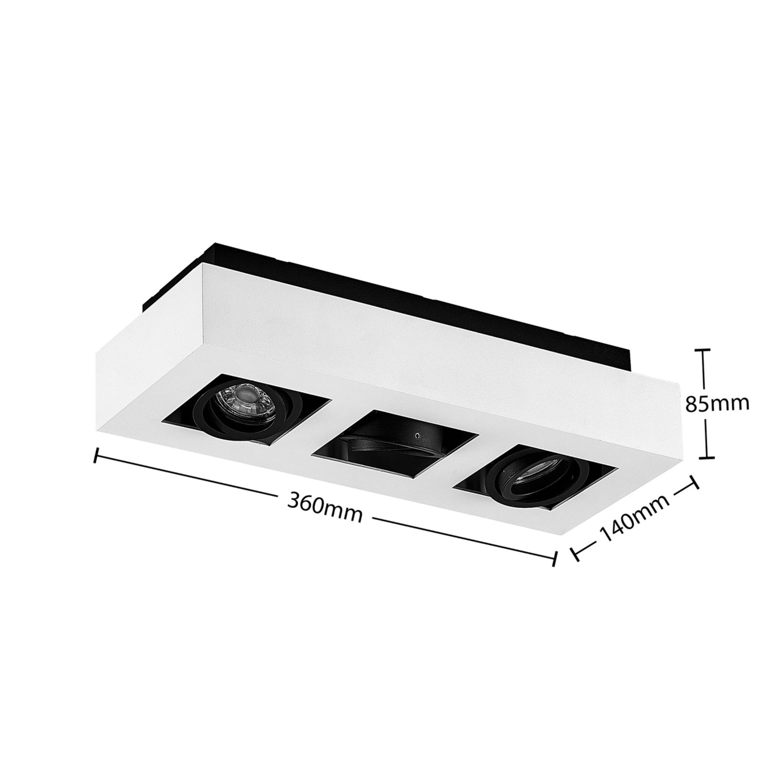 Vince 3 Plafonnier White - Arcchio