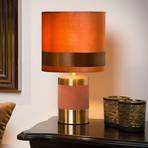 Lámpara de mesa Extravaganza Frizzle, marrón/oro