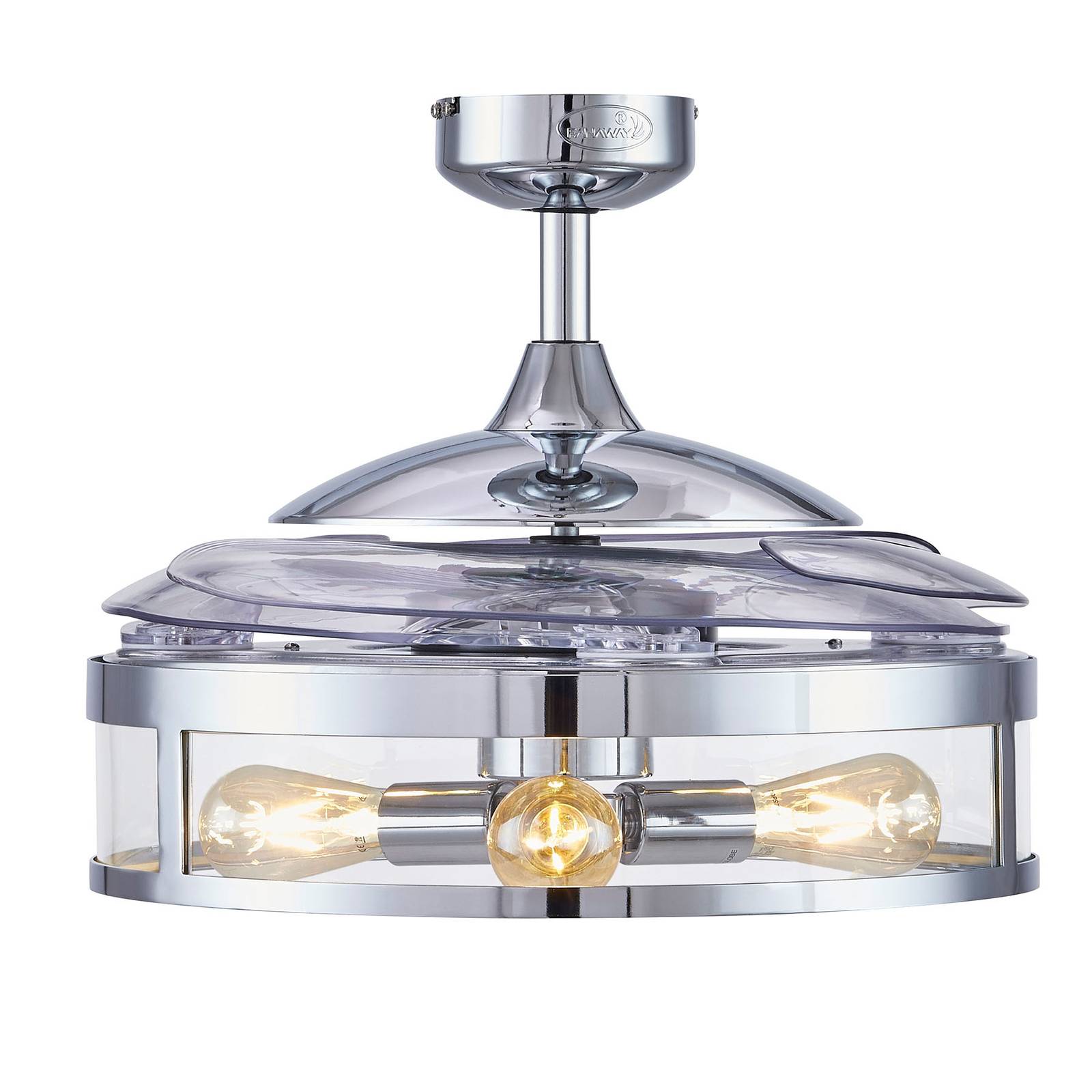 Image of Beacon Lighting Ventilateur plafond Fanaway Classic lumière chromé 9333509119388